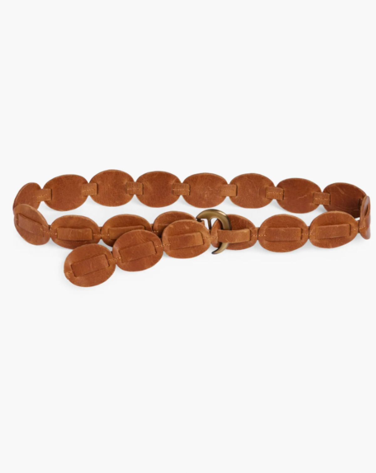 Shishi Leather Belt - Cognac