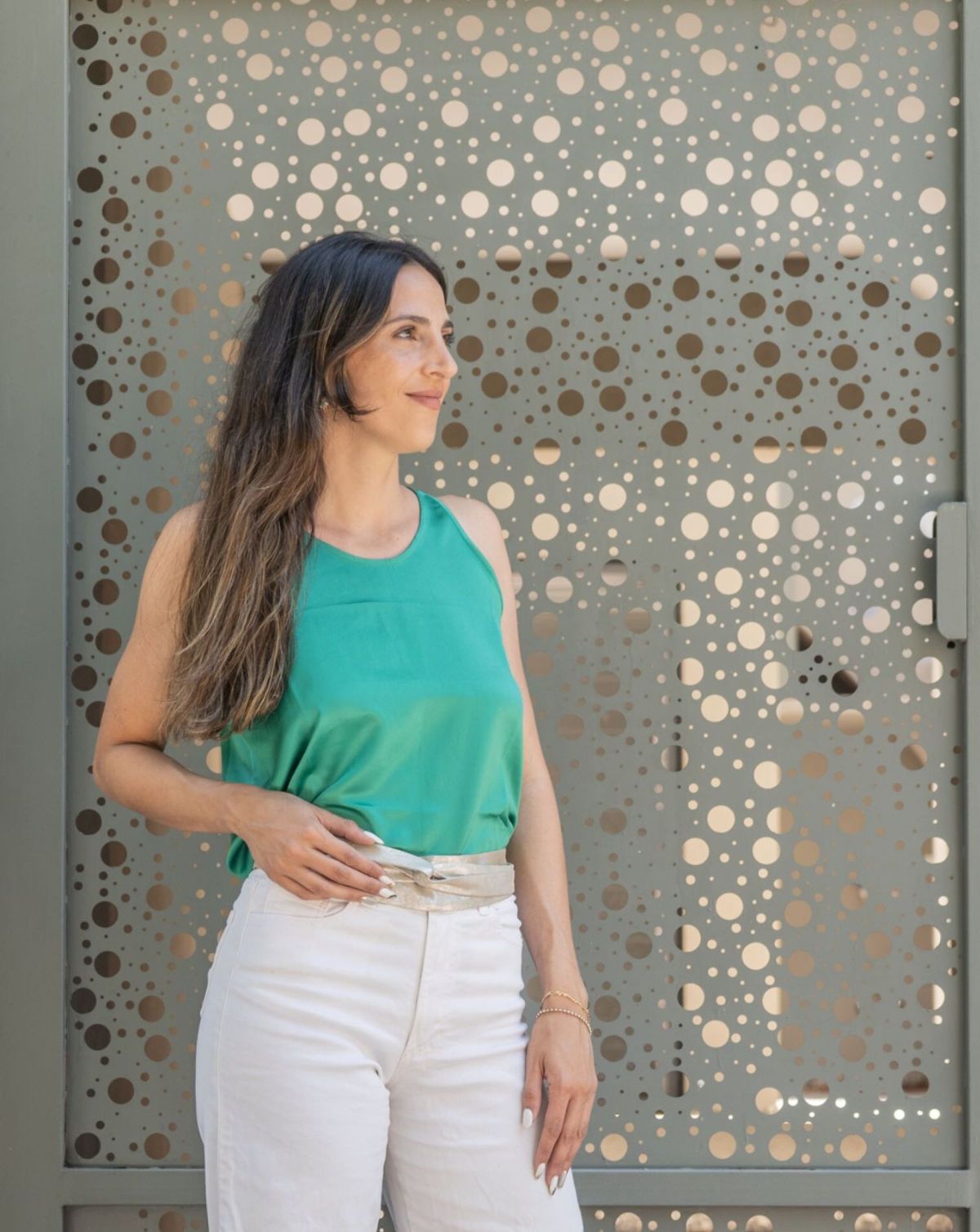 Midi Wrap Belt - Silver Shimmer