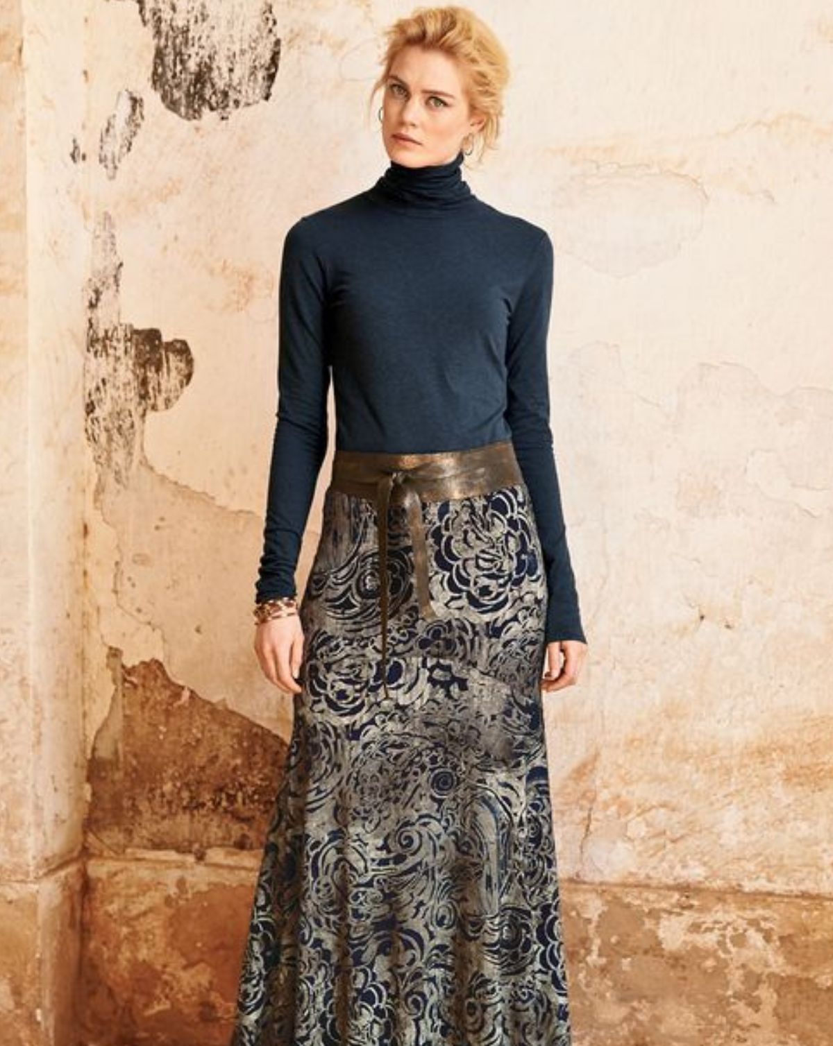 Wrap Leather Belt - Truffle Shimmer