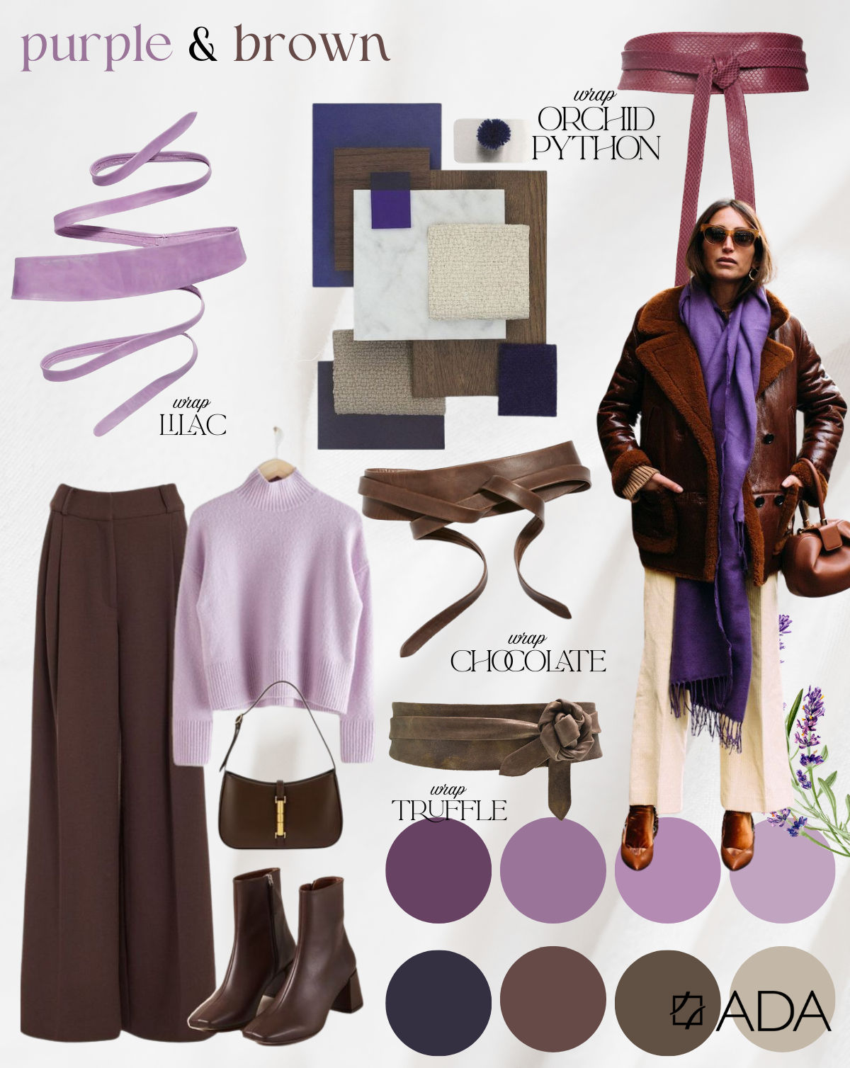 Wrap Leather Belt - Truffle Shimmer