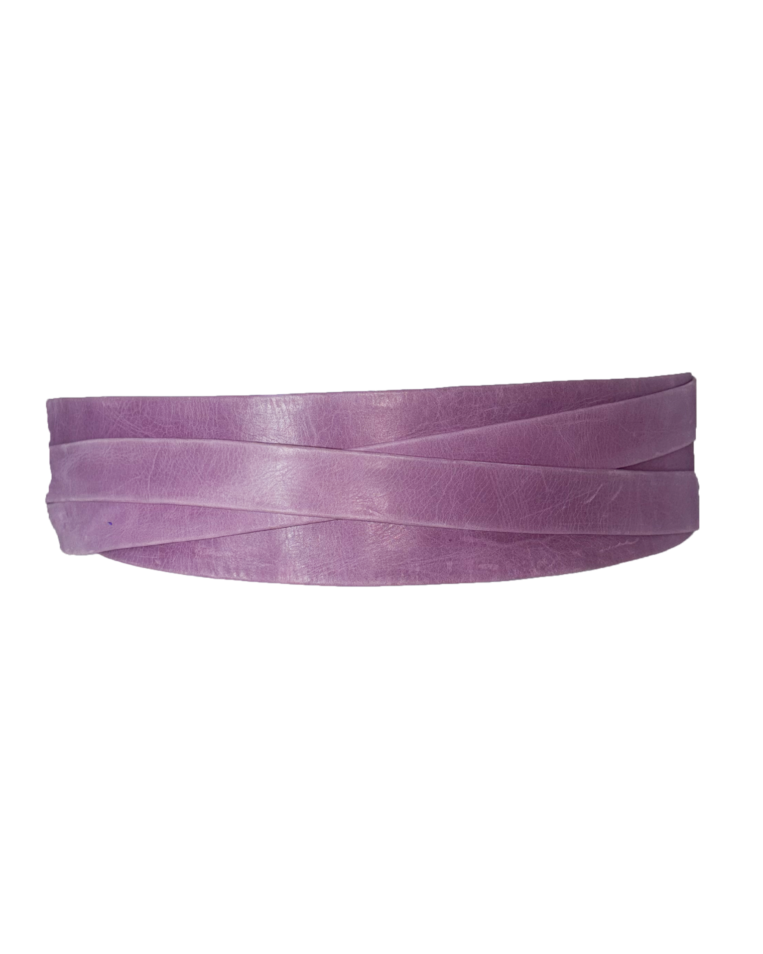 Wrap Leather Belt - Lavender