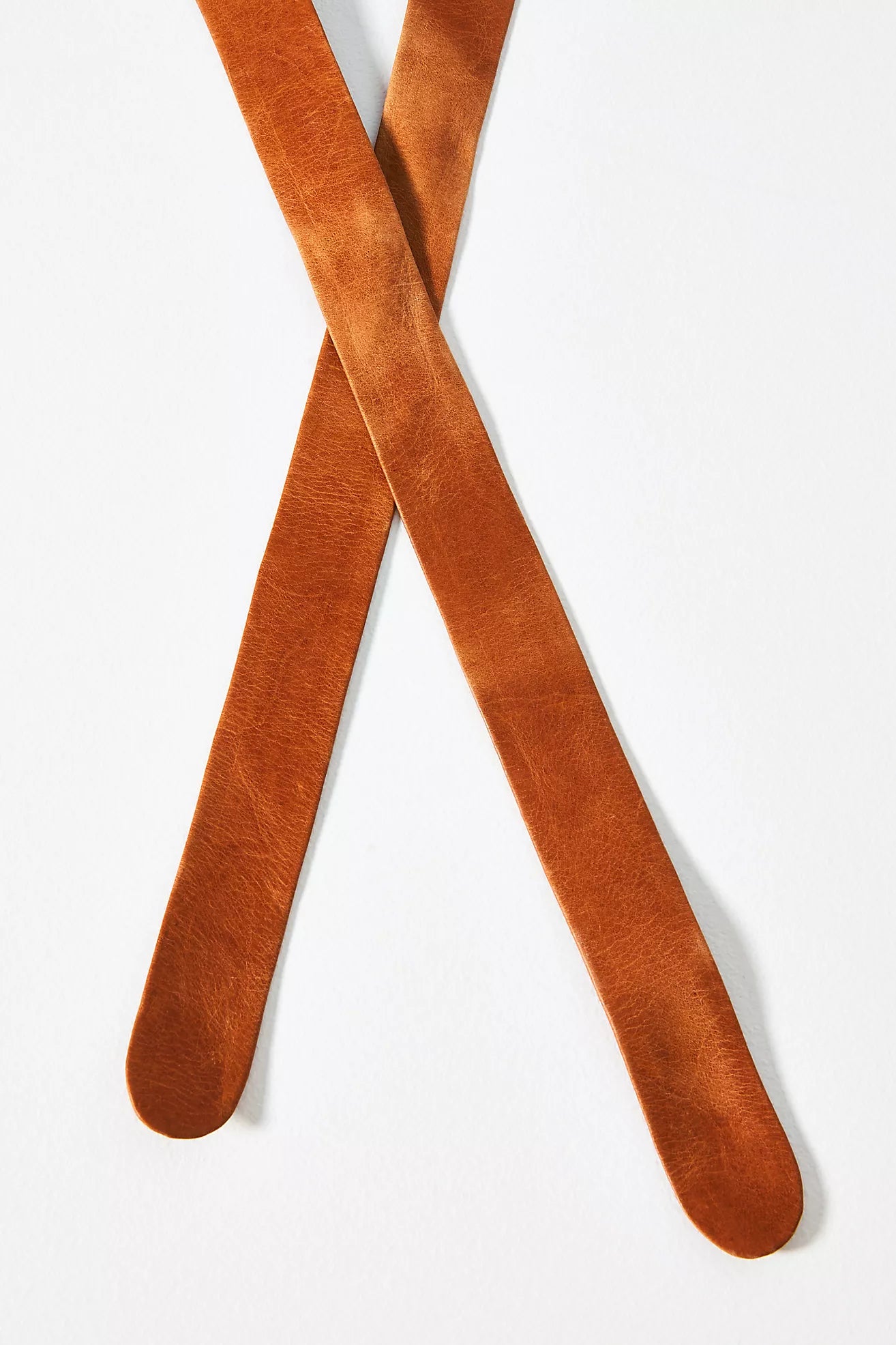 Wrap Leather Belt - Cognac