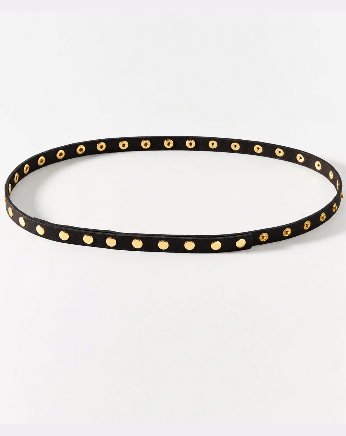 Cala Snap Leather Belt - Black #9