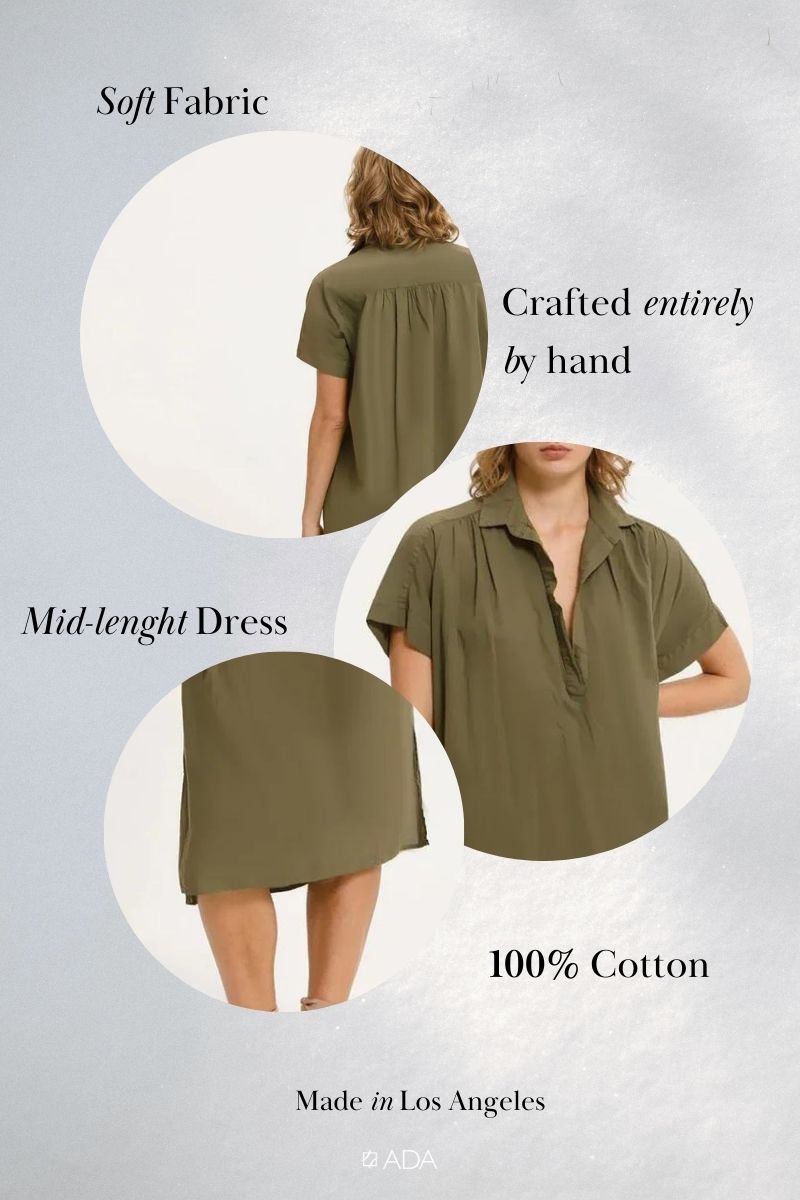 Cotton Dream Dress - Army