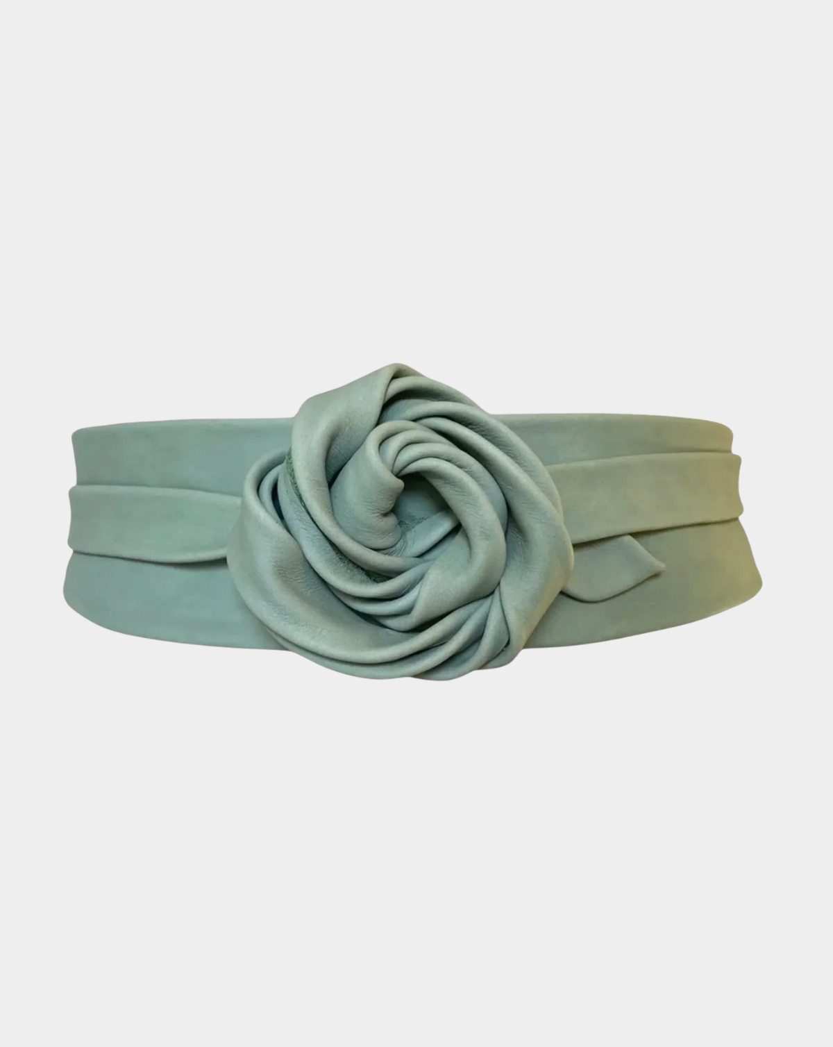 Green Vegan Leather Obi Adjustable Waist Statement Belt Buy In Bulk Leather Obi Belt Adjustable Size, Bowknot Design  main image 2