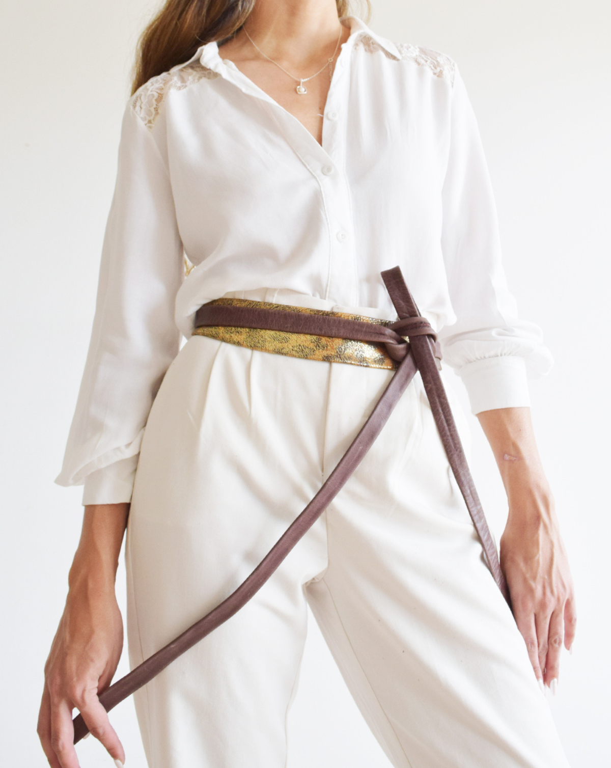 Midi Wrap Belt - Tiger Combo