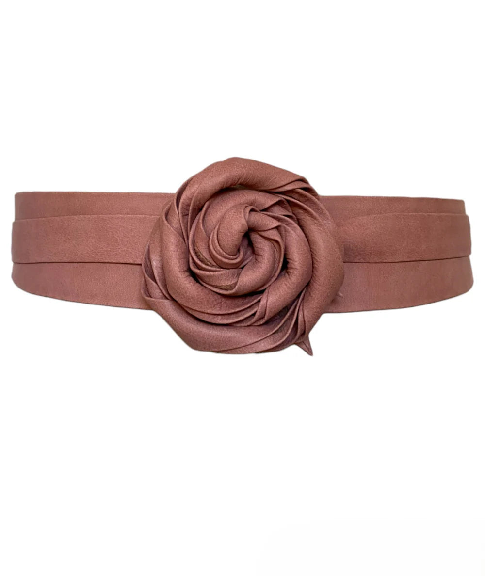Midi Wrap Belt - Cinder Rose
