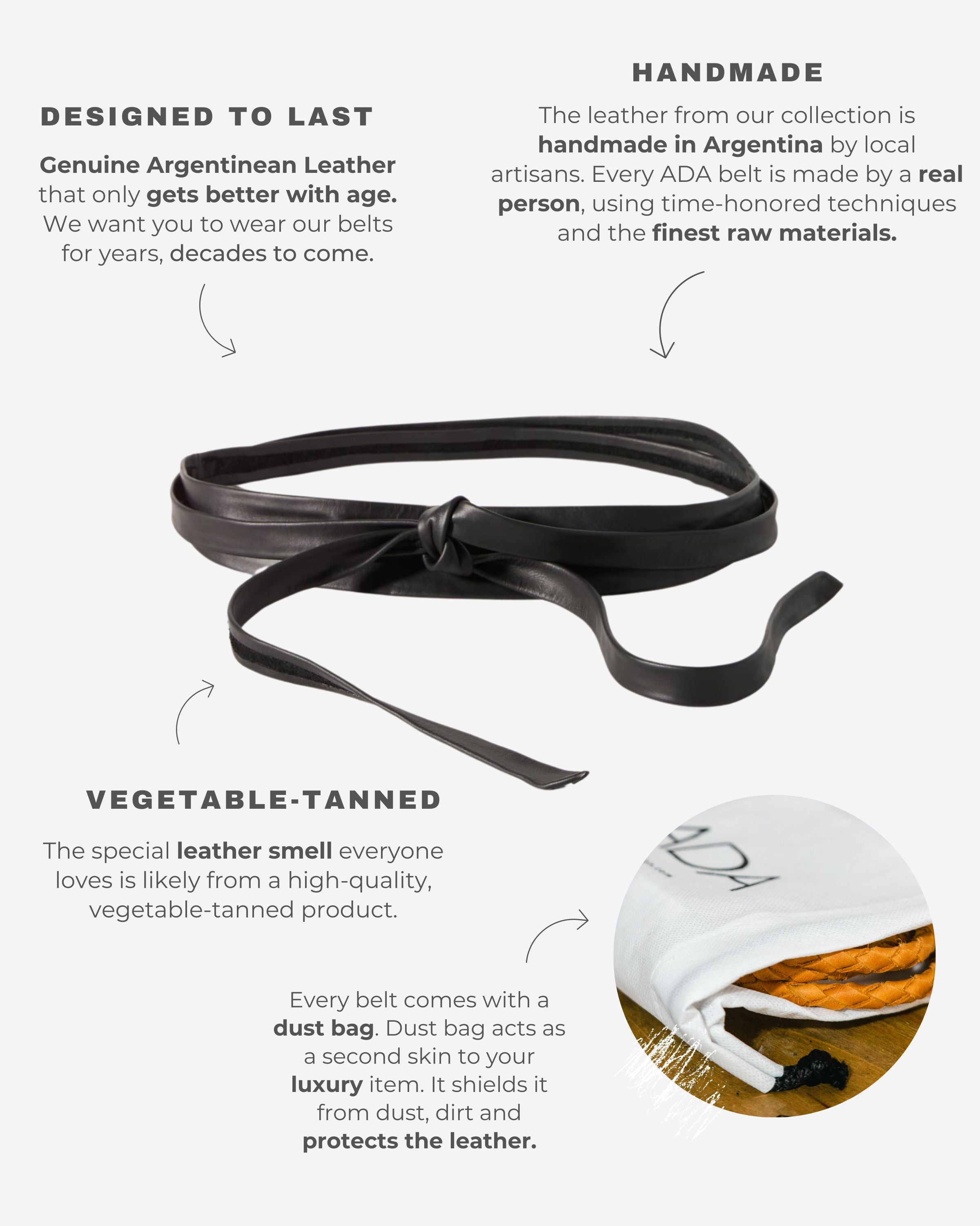Midi Wrap Leather Belt - Taupe
