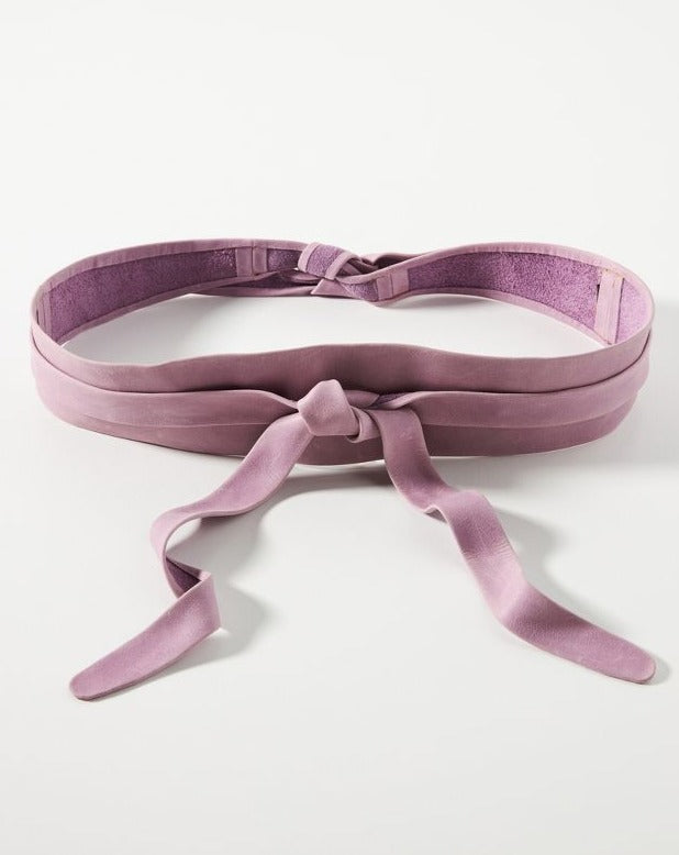 Wrap Leather Belt - Lavender