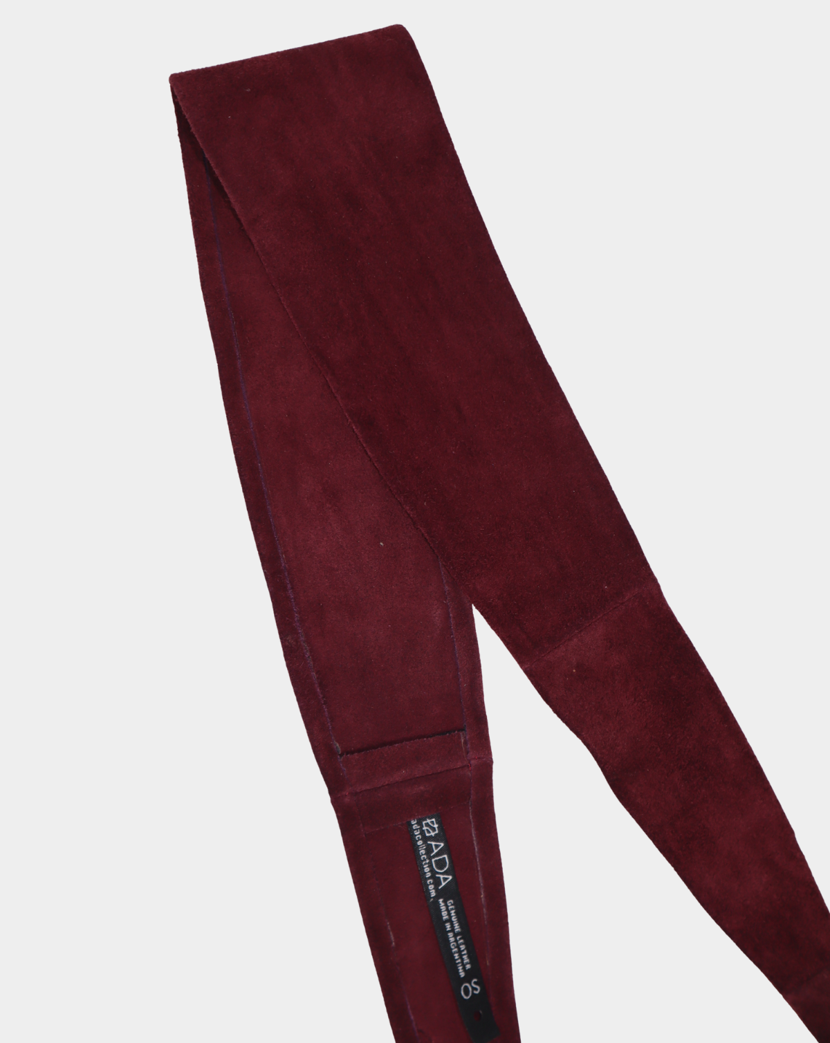 Wrap Suede Leather Belt - Berry