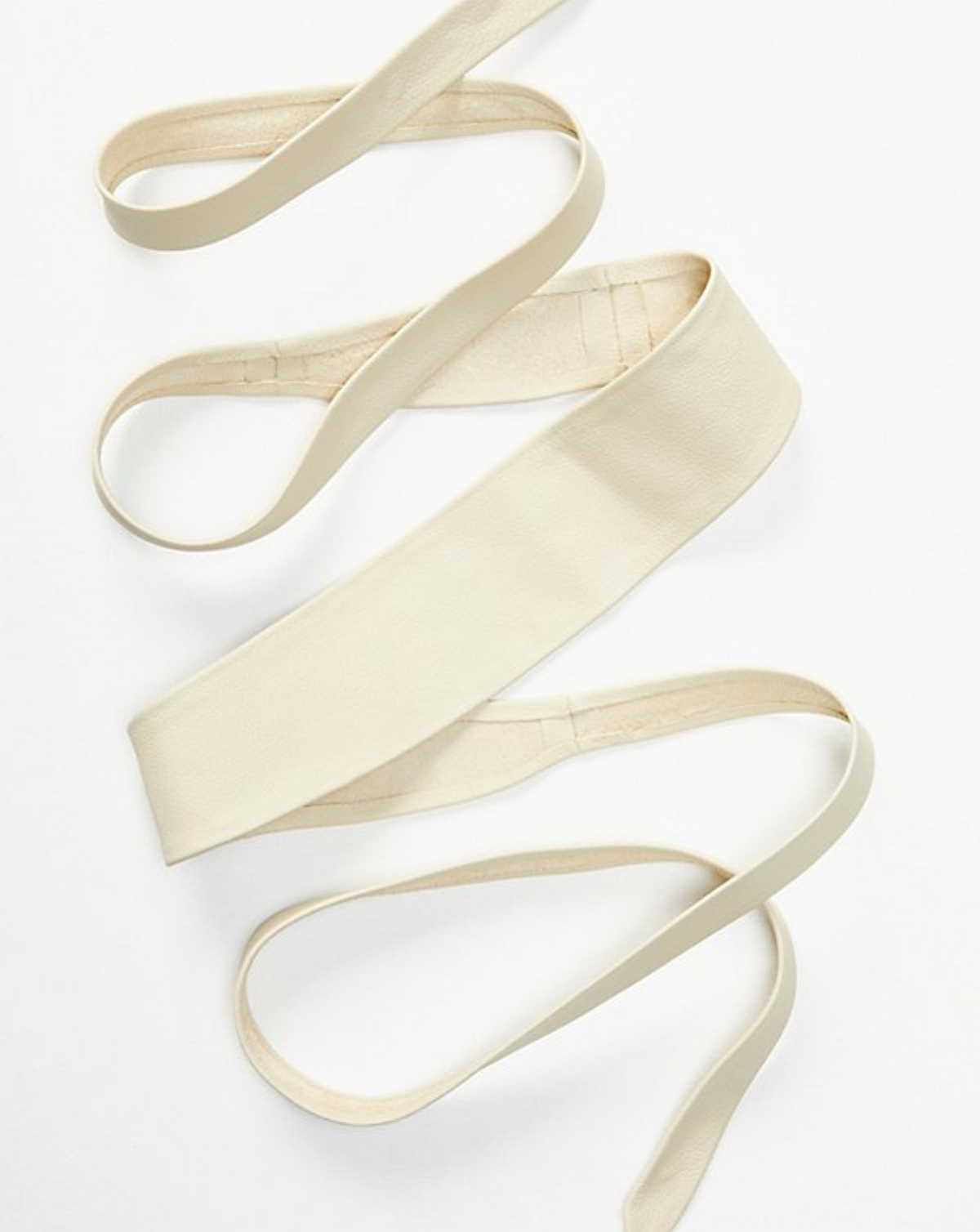 Wrap Leather Belt - Bone