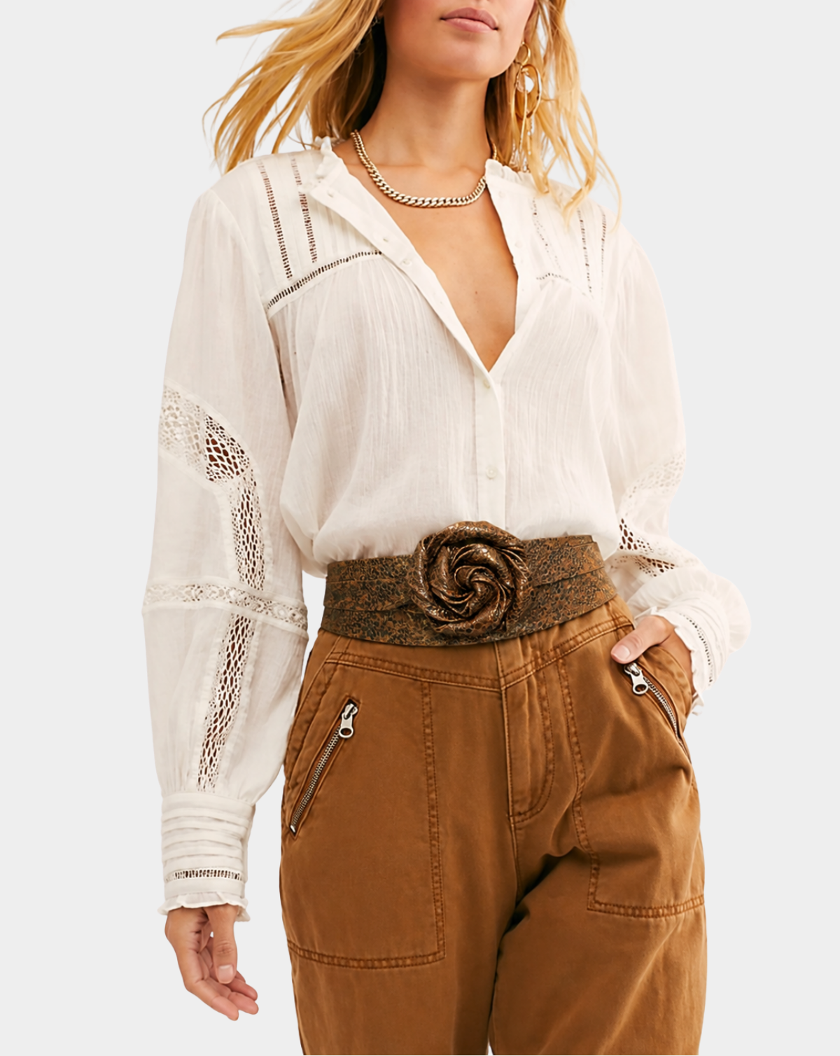 Wrap Leather Belt - Bubble Tan