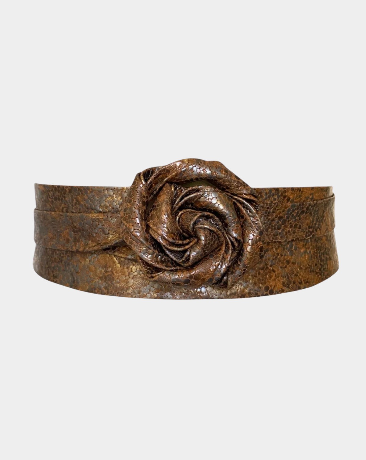 Wrap Leather Belt - Bubble Tan