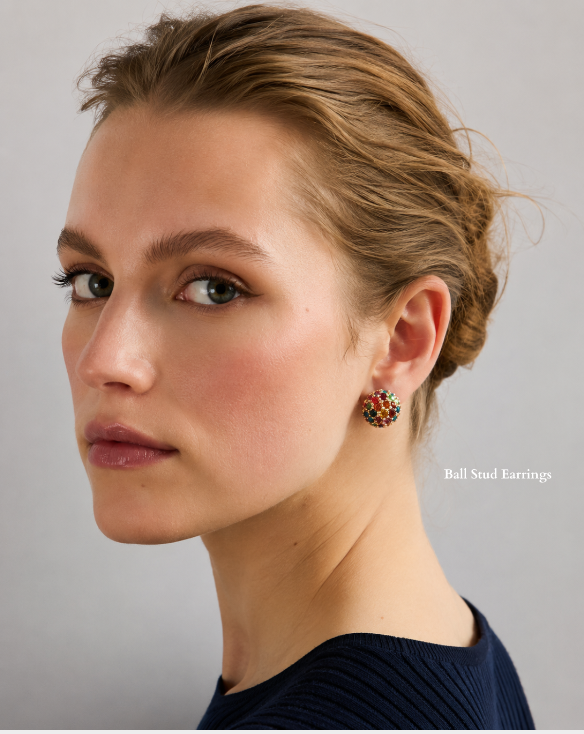 Ball Stud Earrings - Disco