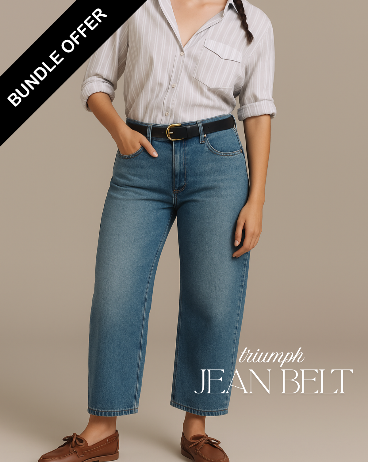 Leather Lovers - Tan Best Seller Wrap + Jean Triumph Belt + Premium Leather Balm