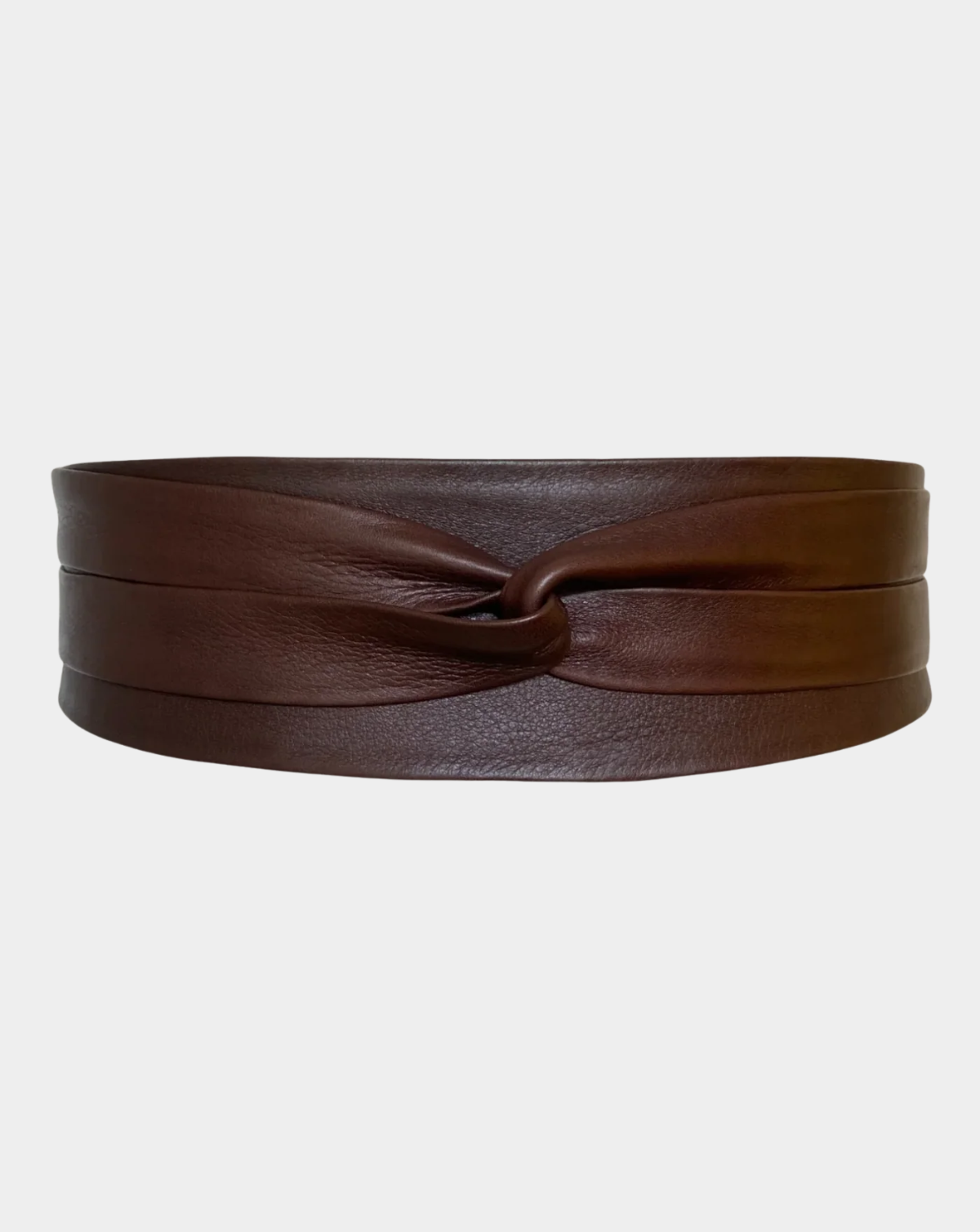 Wrap Leather Belt - Chocolate