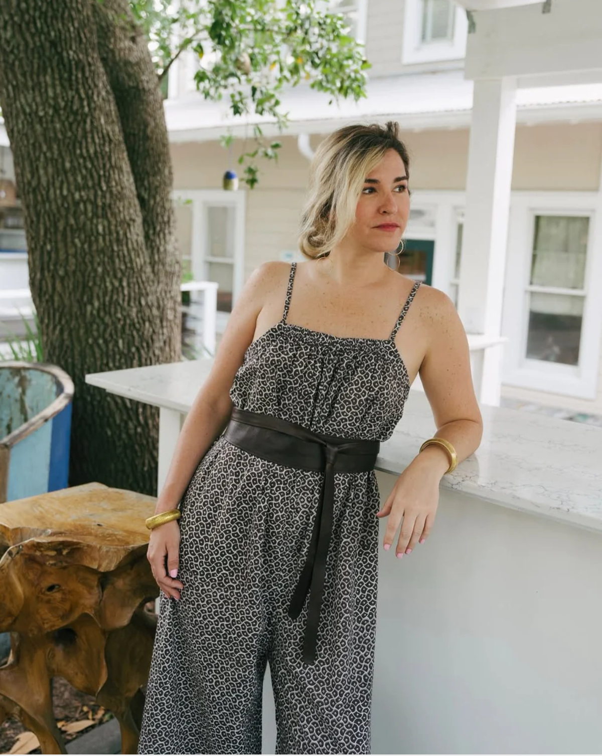 Wrap Leather Belt - Chocolate