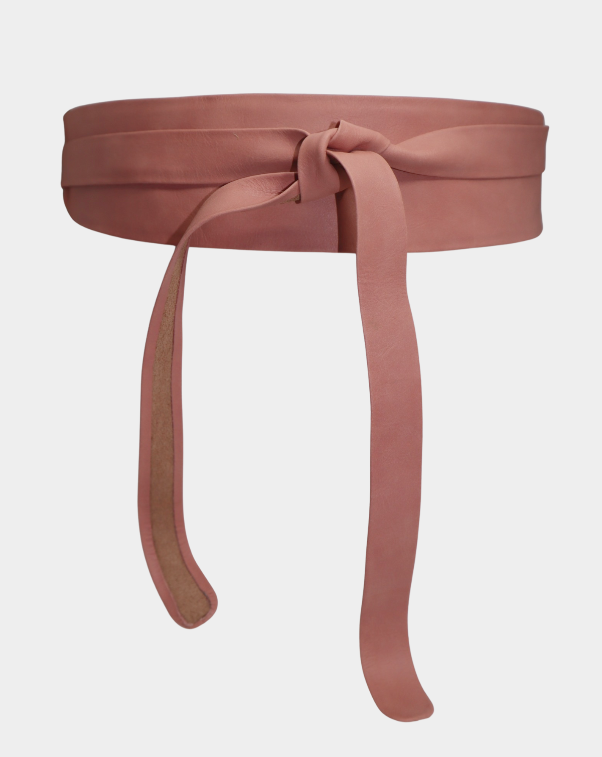 Wrap Leather Belt - Cinder Rose