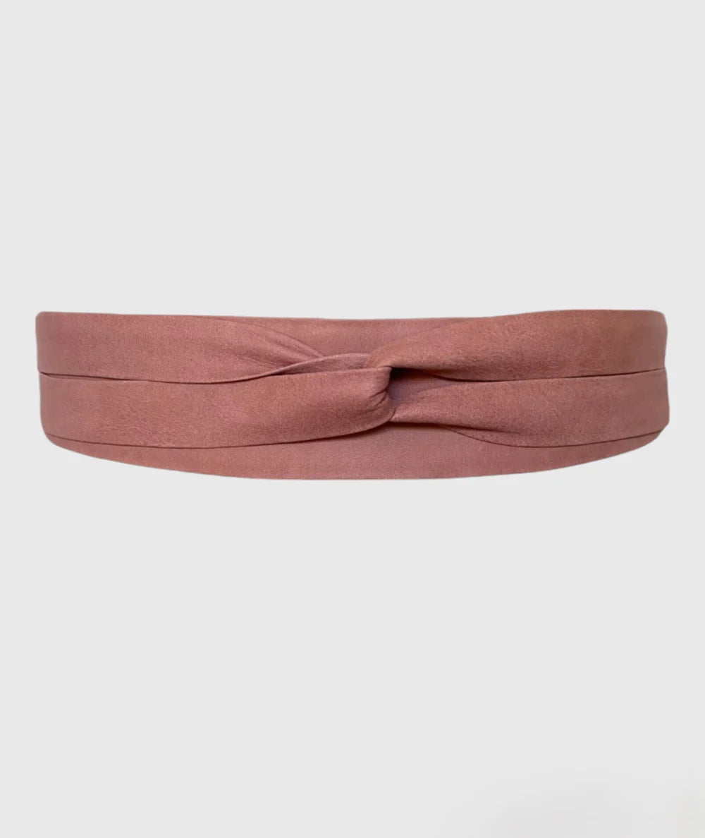 Midi Wrap Belt - Cinder Rose