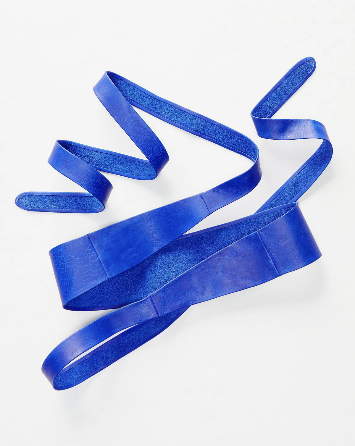 Wrap Leather Belt - Electric Blue