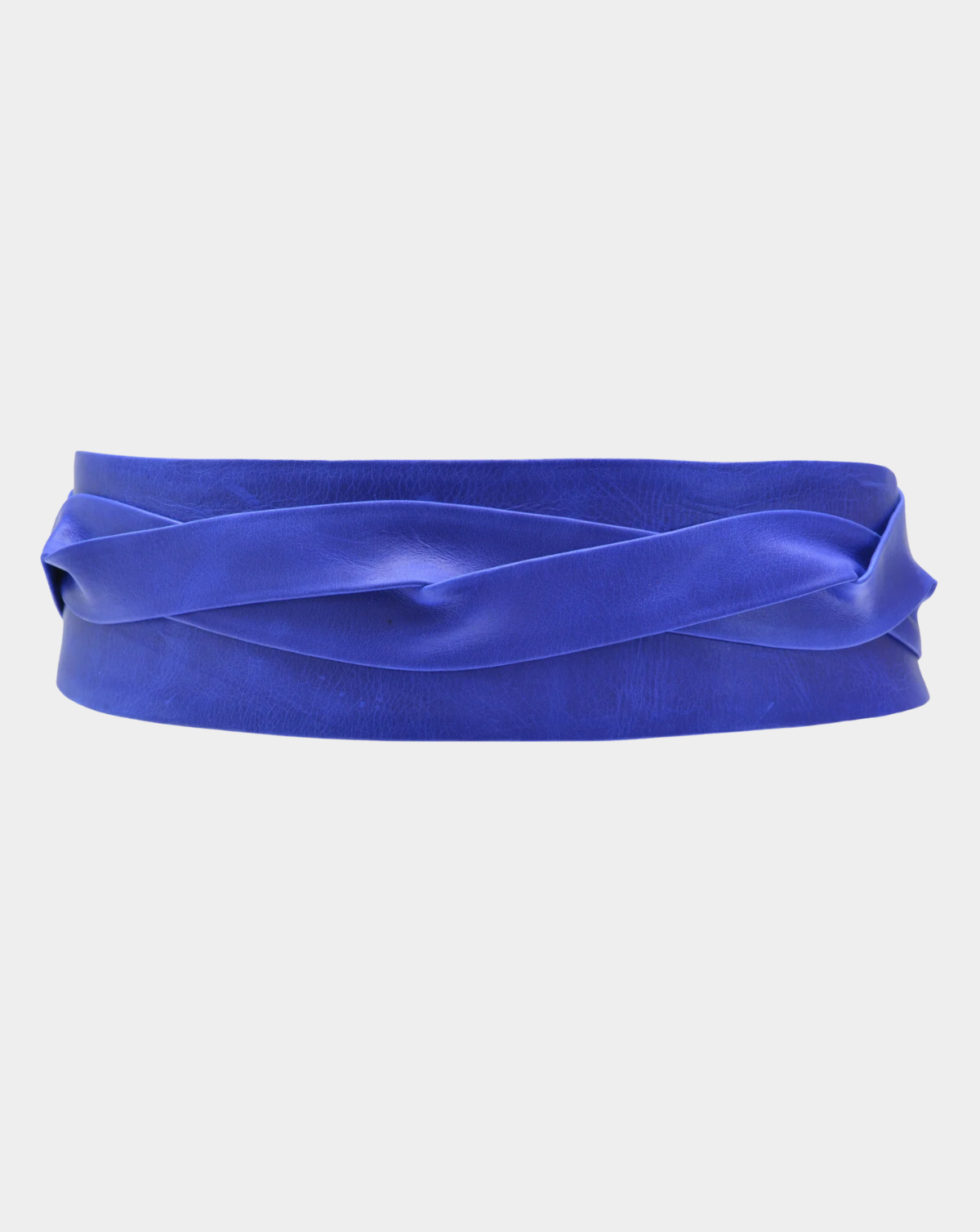 Wrap Leather Belt - Electric Blue