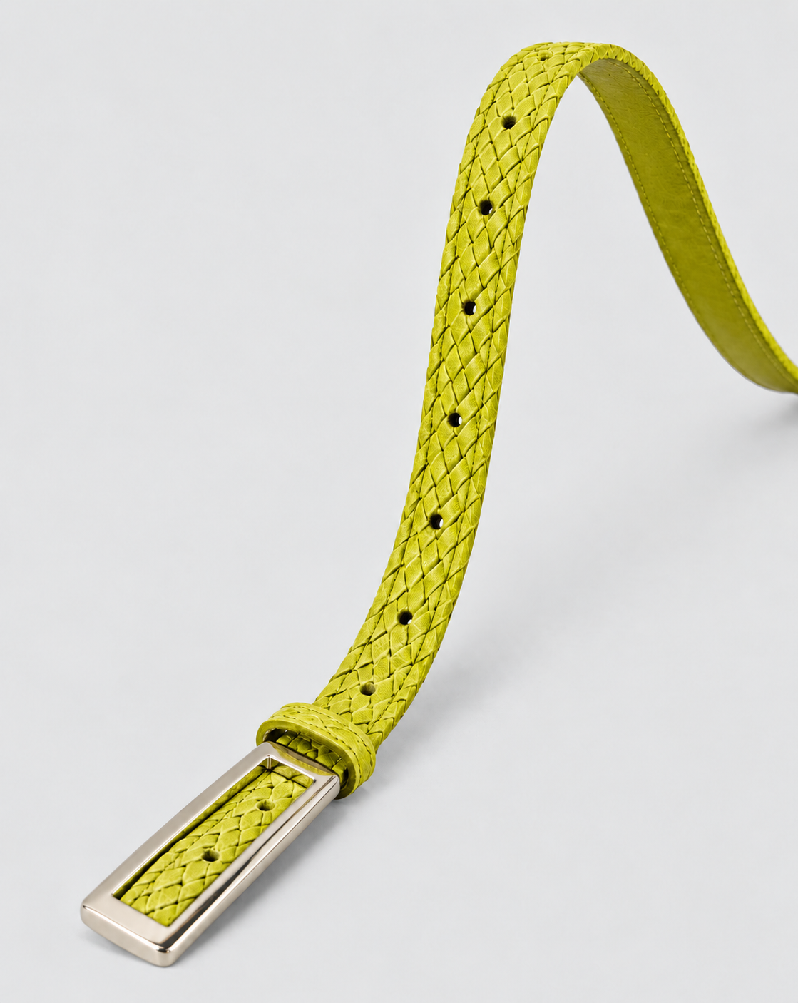 Essence Jean Belt - Woven Lime