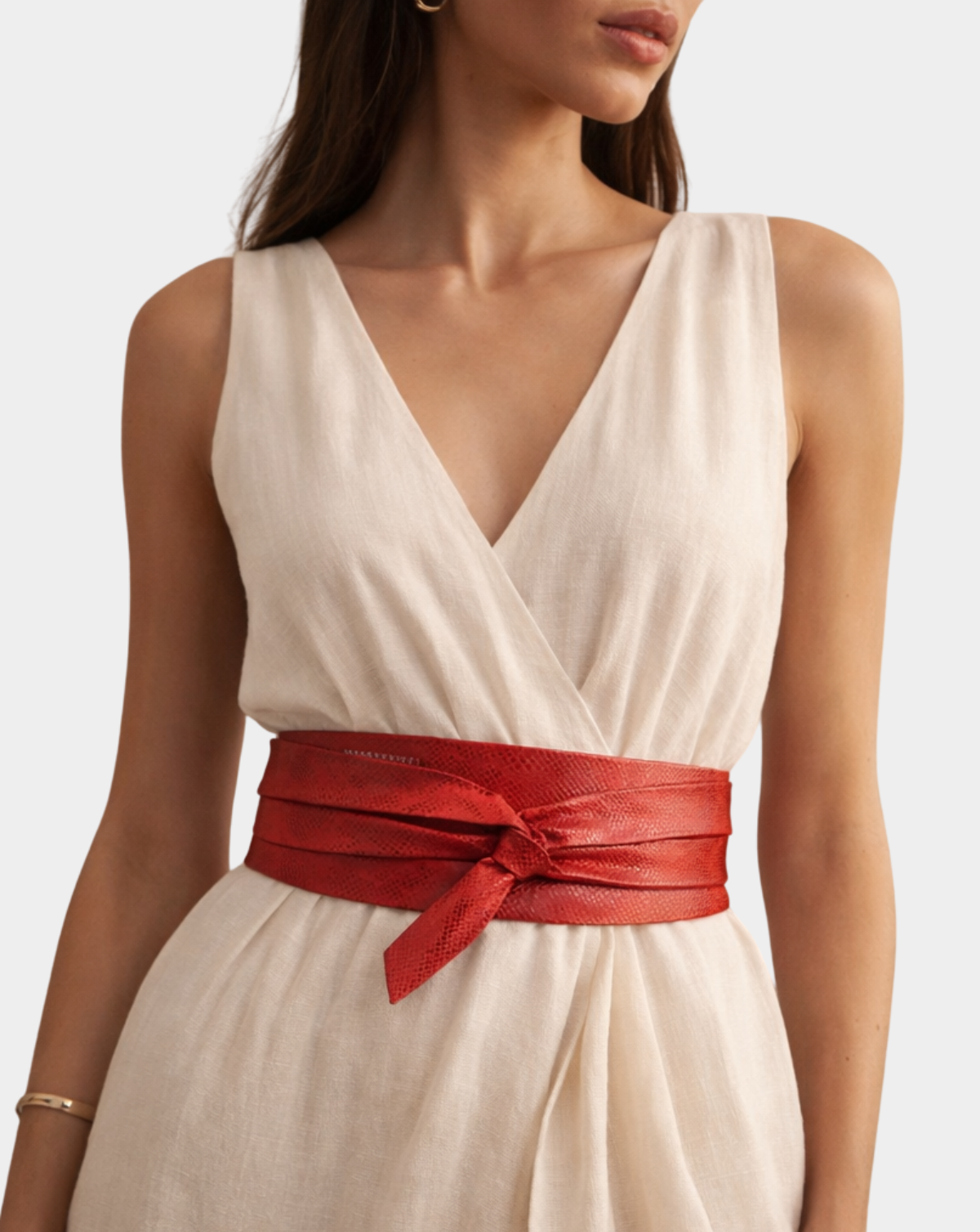 Wrap Leather Belt - Ferrari Serpent