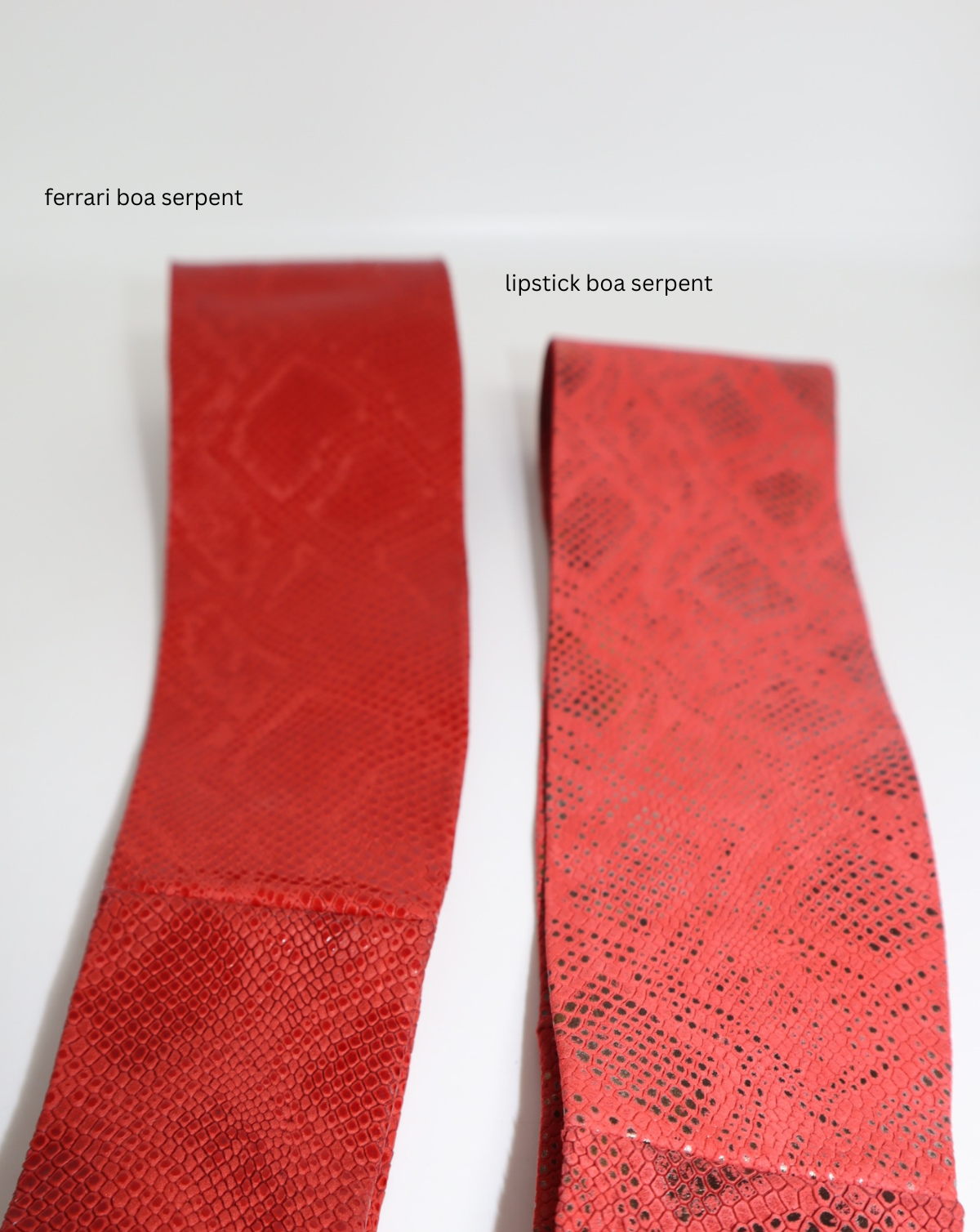 Wrap Leather Belt - Lipstick Boa Python