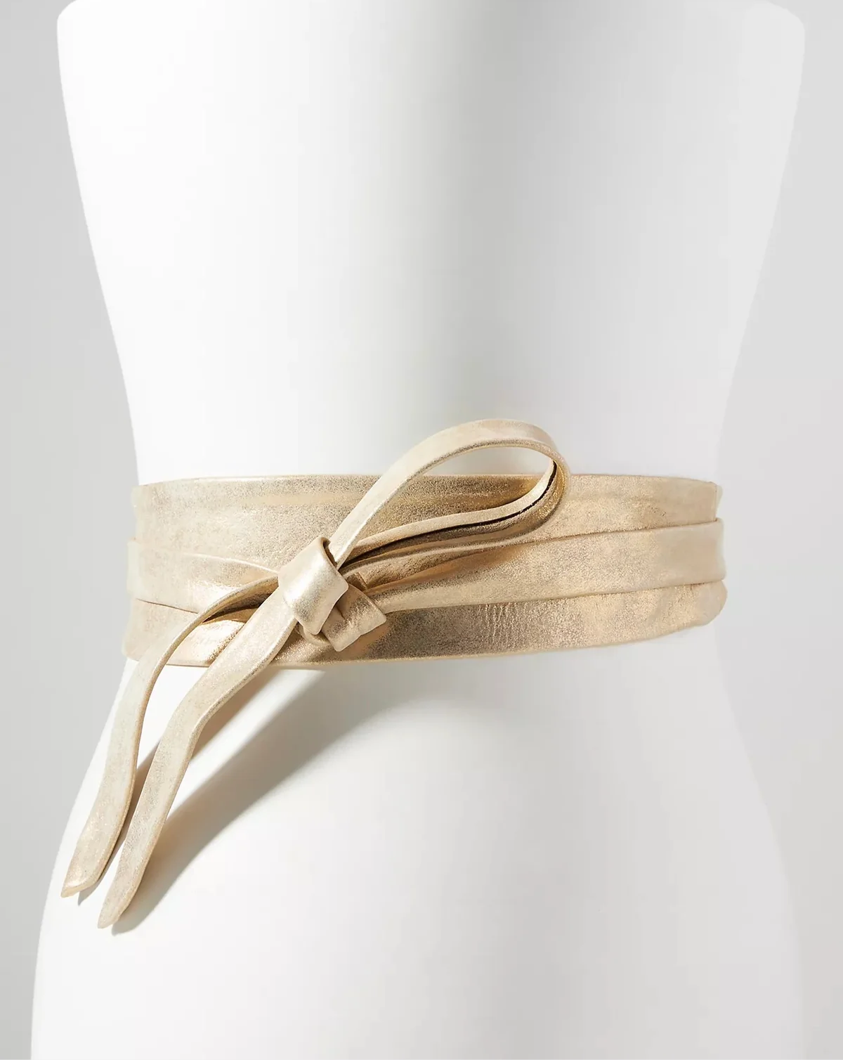 Wrap Leather Belt - Gold