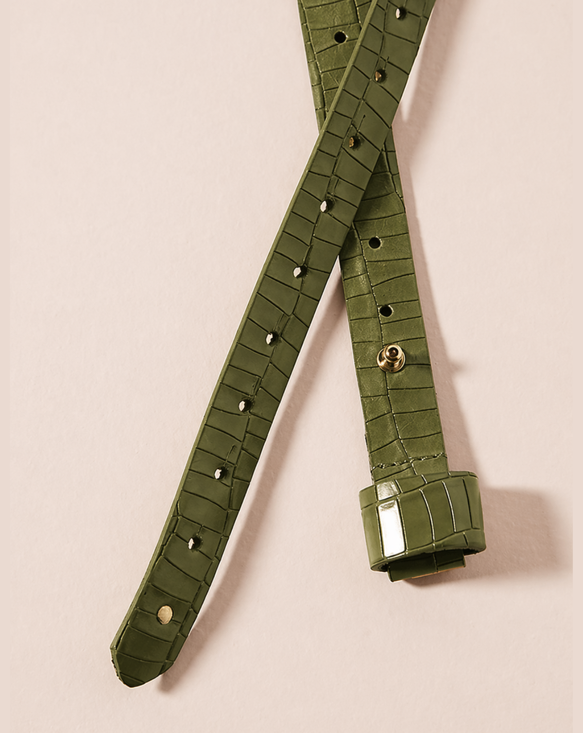 Iris Belt - Jungle Olive Croco