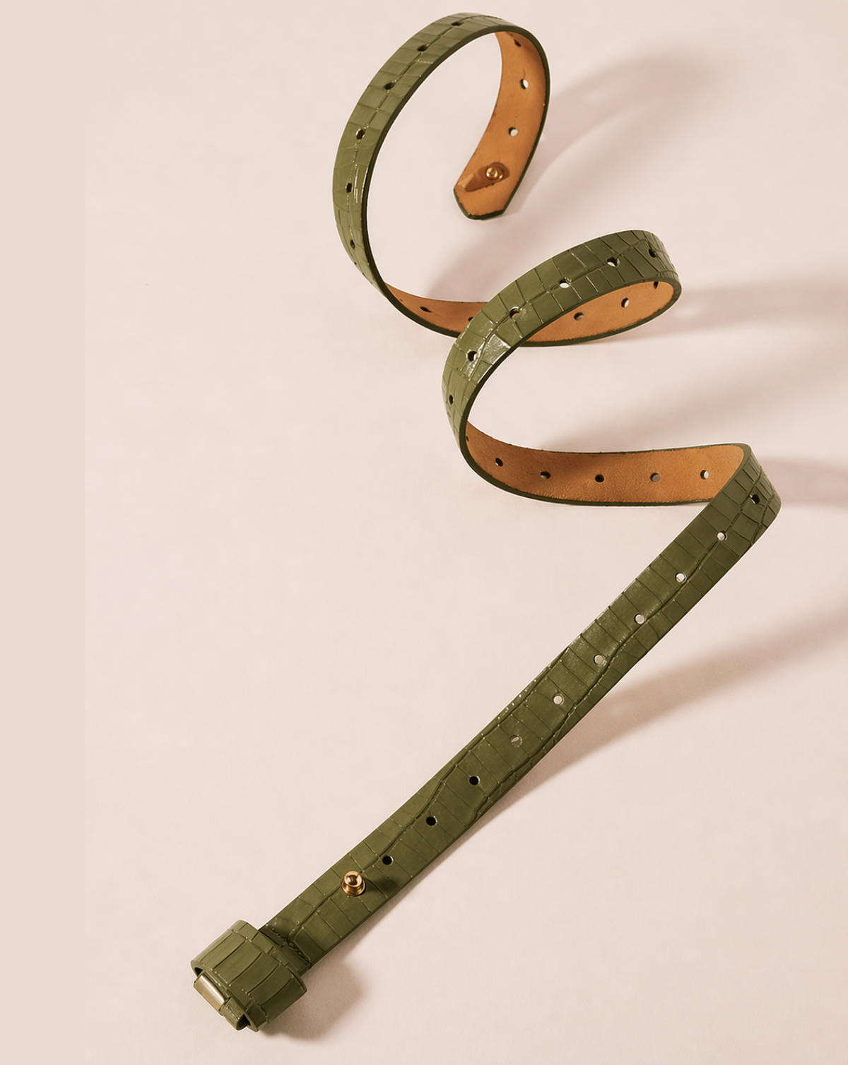Iris Belt - Jungle Olive Croco
