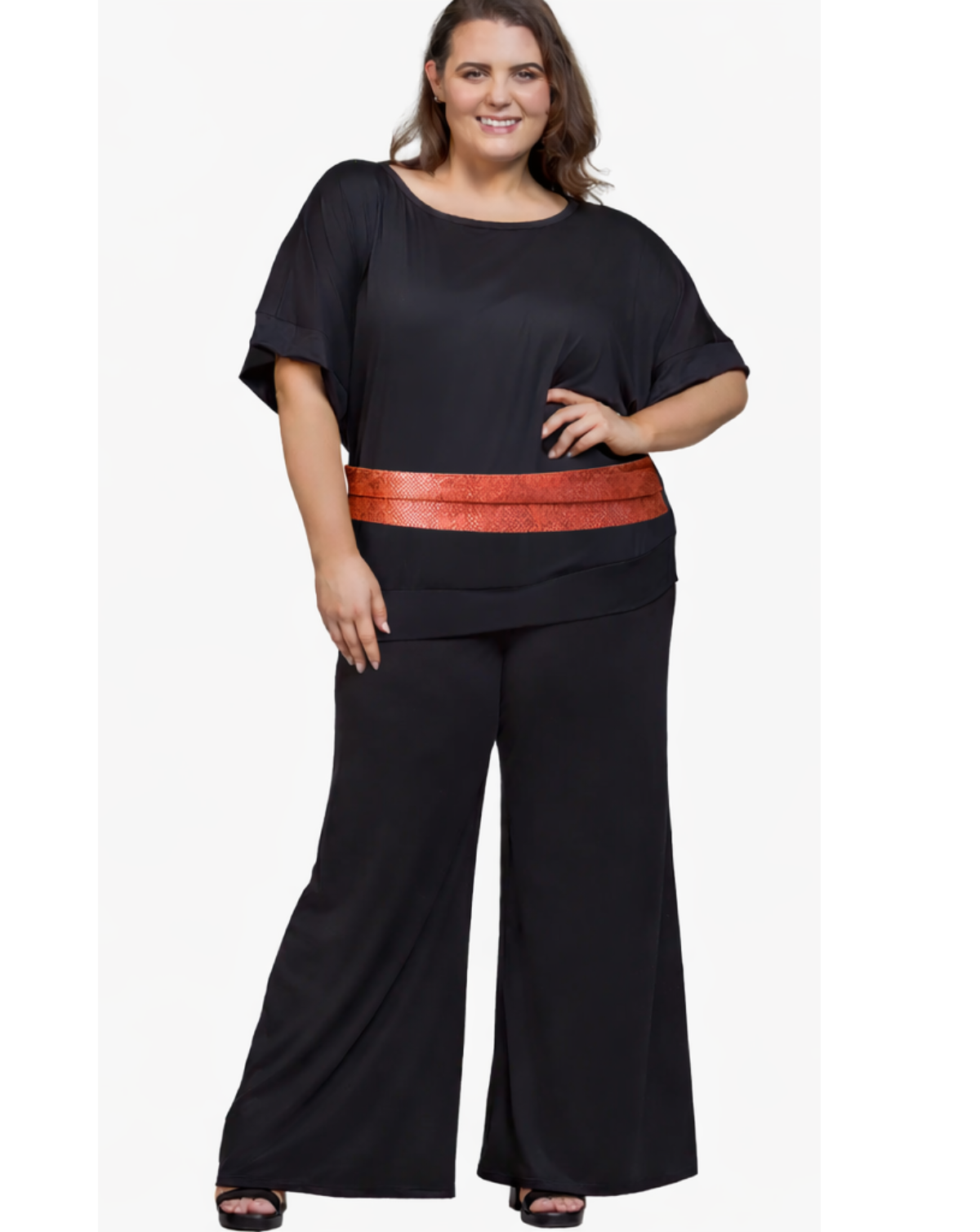 Wrap Leather Belt - Lipstick Boa Python