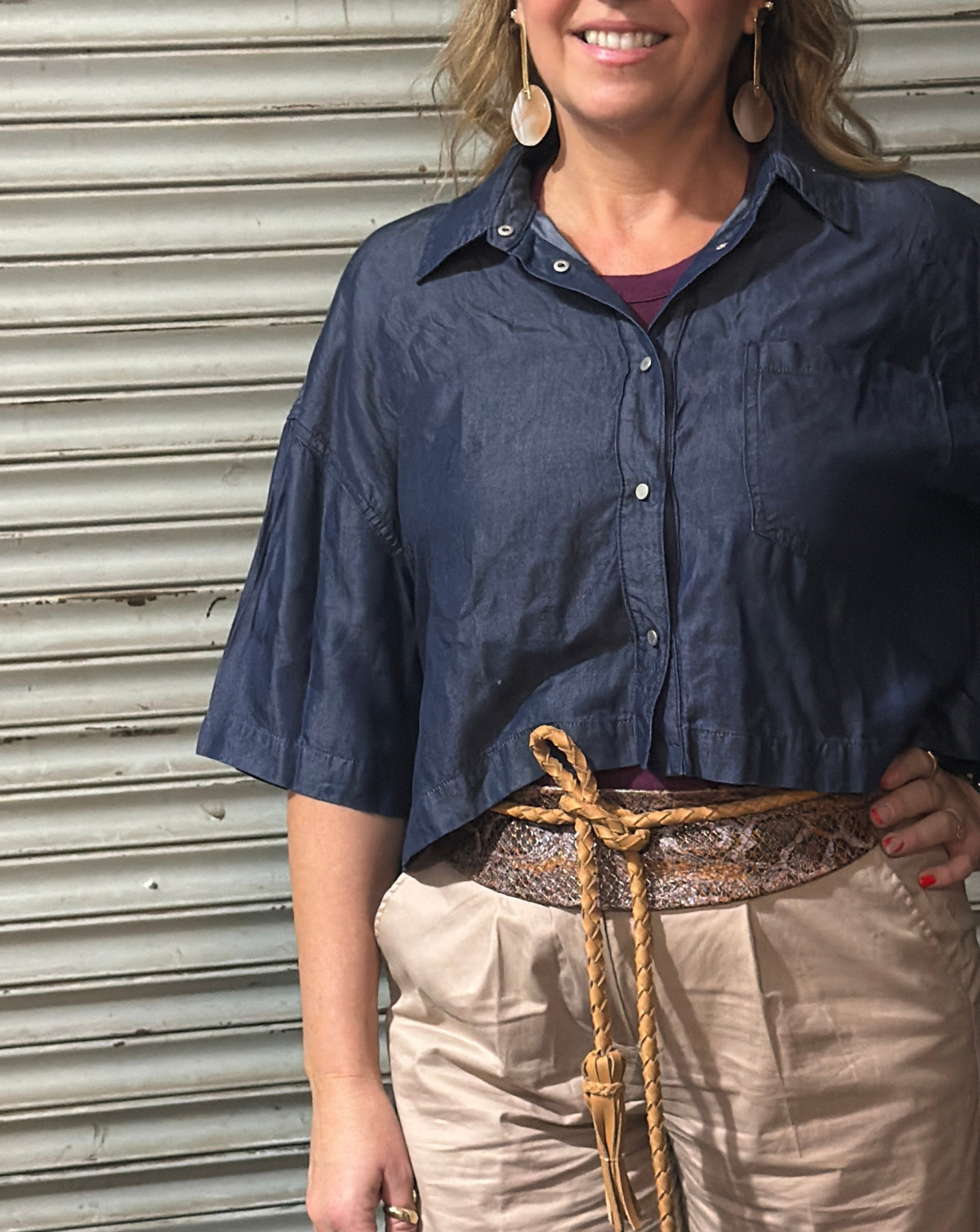 Lucky Wrap Belt - Papaya Python