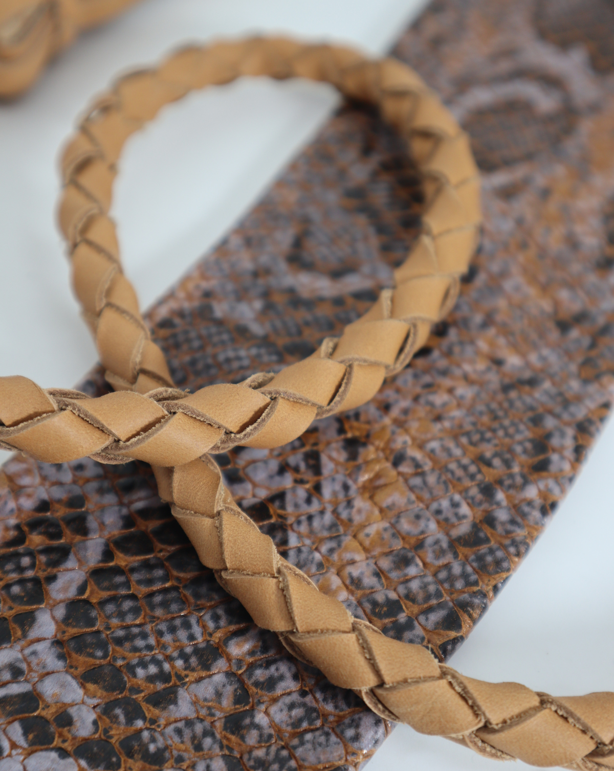 Lucky Wrap Belt - Papaya Python