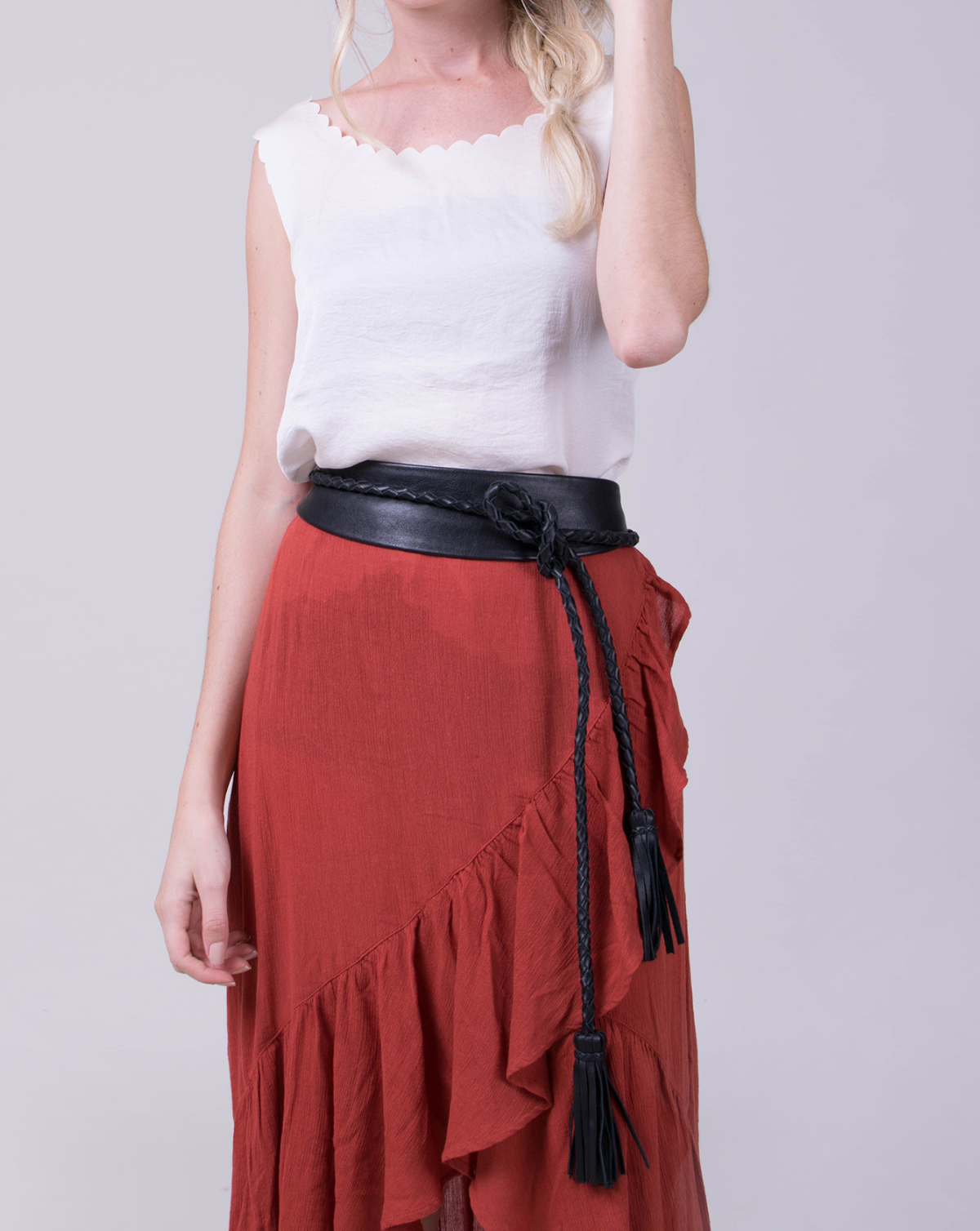 Lucky Leather Belt - Black