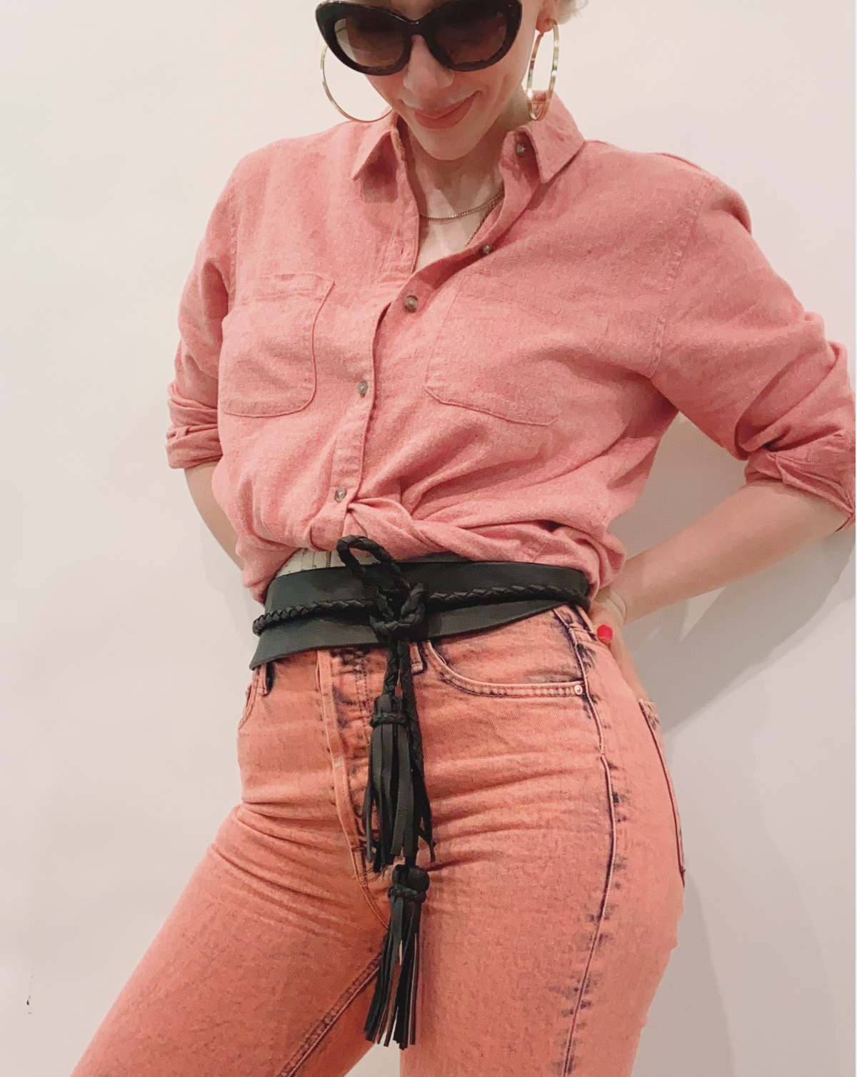 Lucky Leather Belt - Black