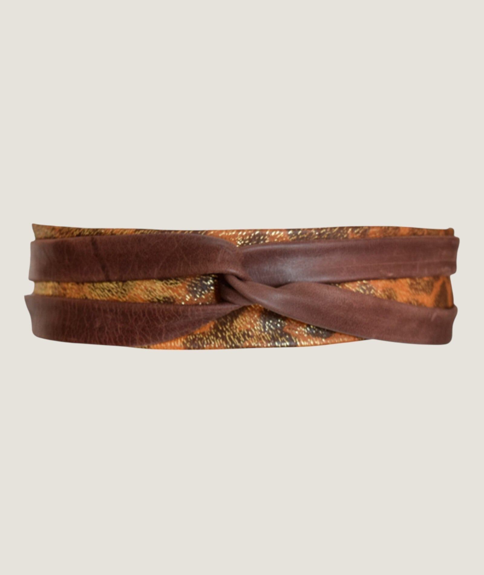 Midi Wrap Belt - Tiger Combo