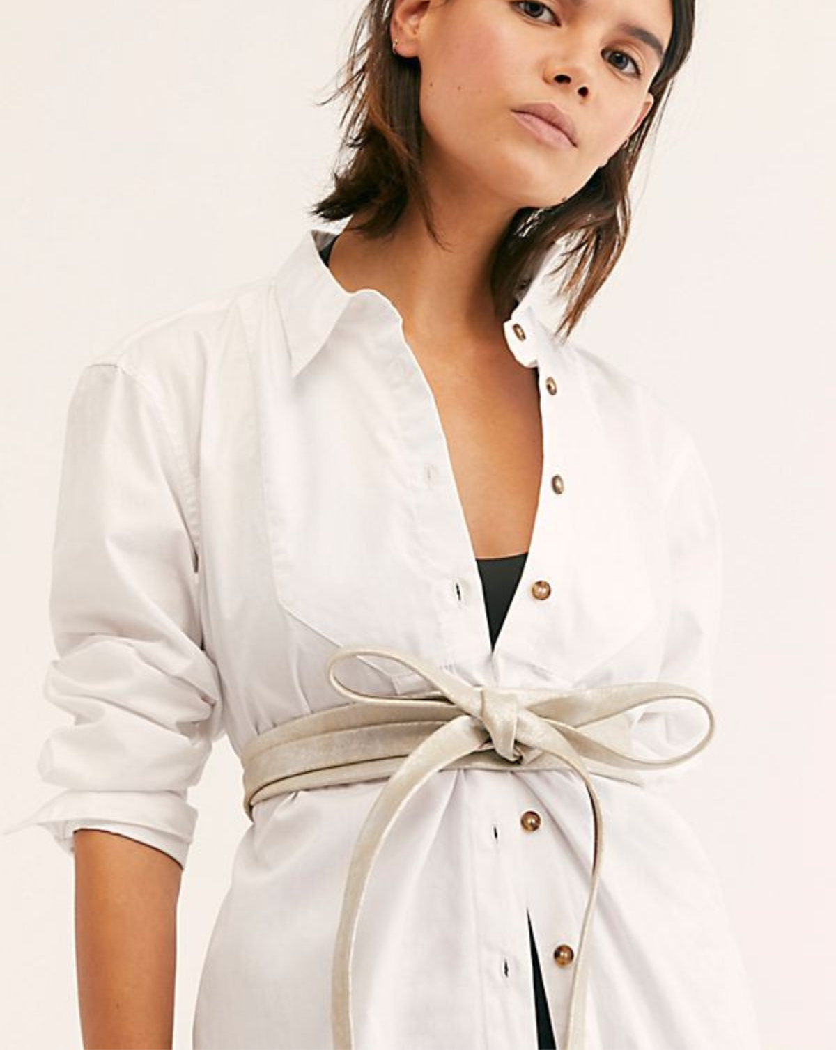Midi Wrap Belt - Silver Shimmer