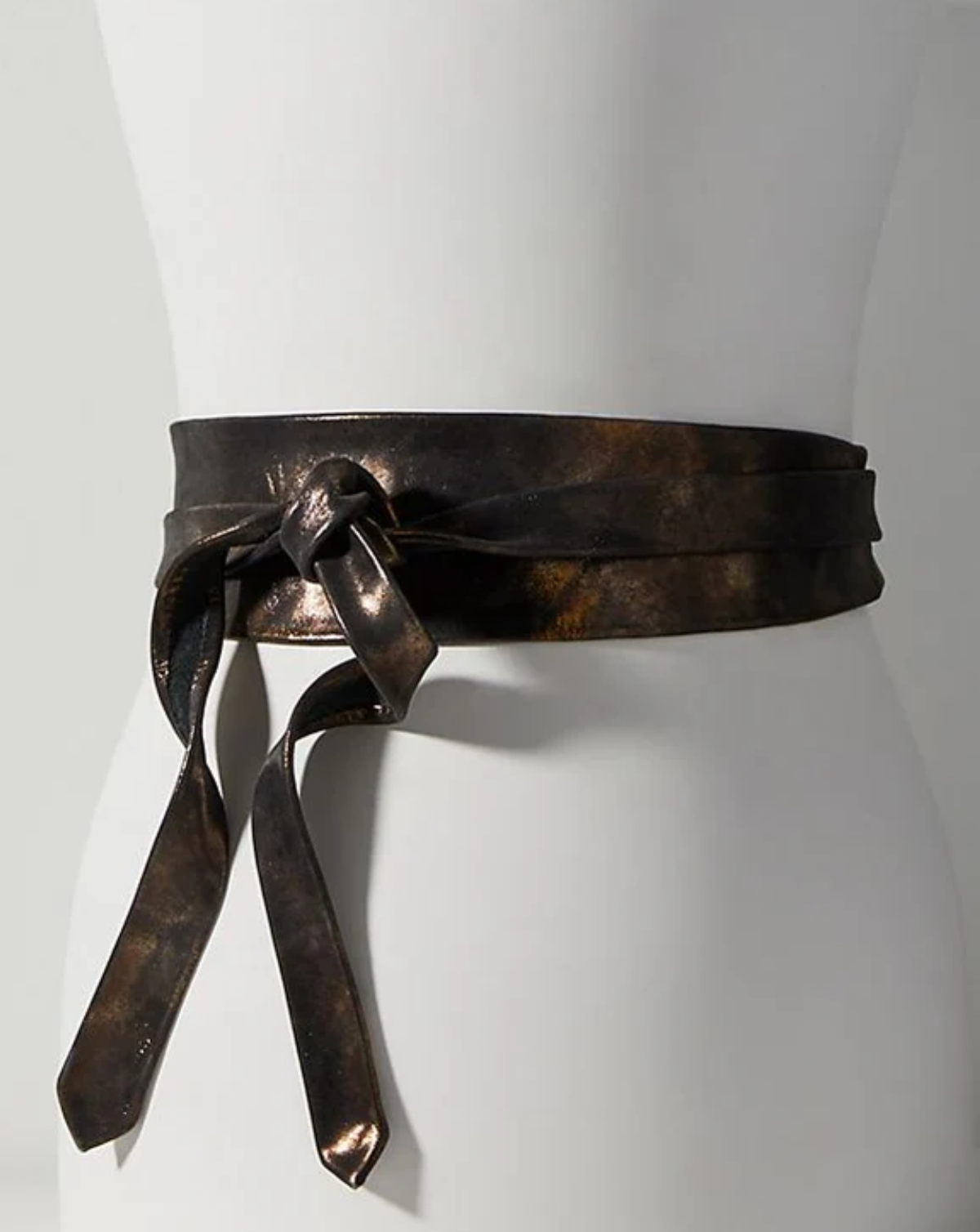 Wrap Leather Belt - Midnight