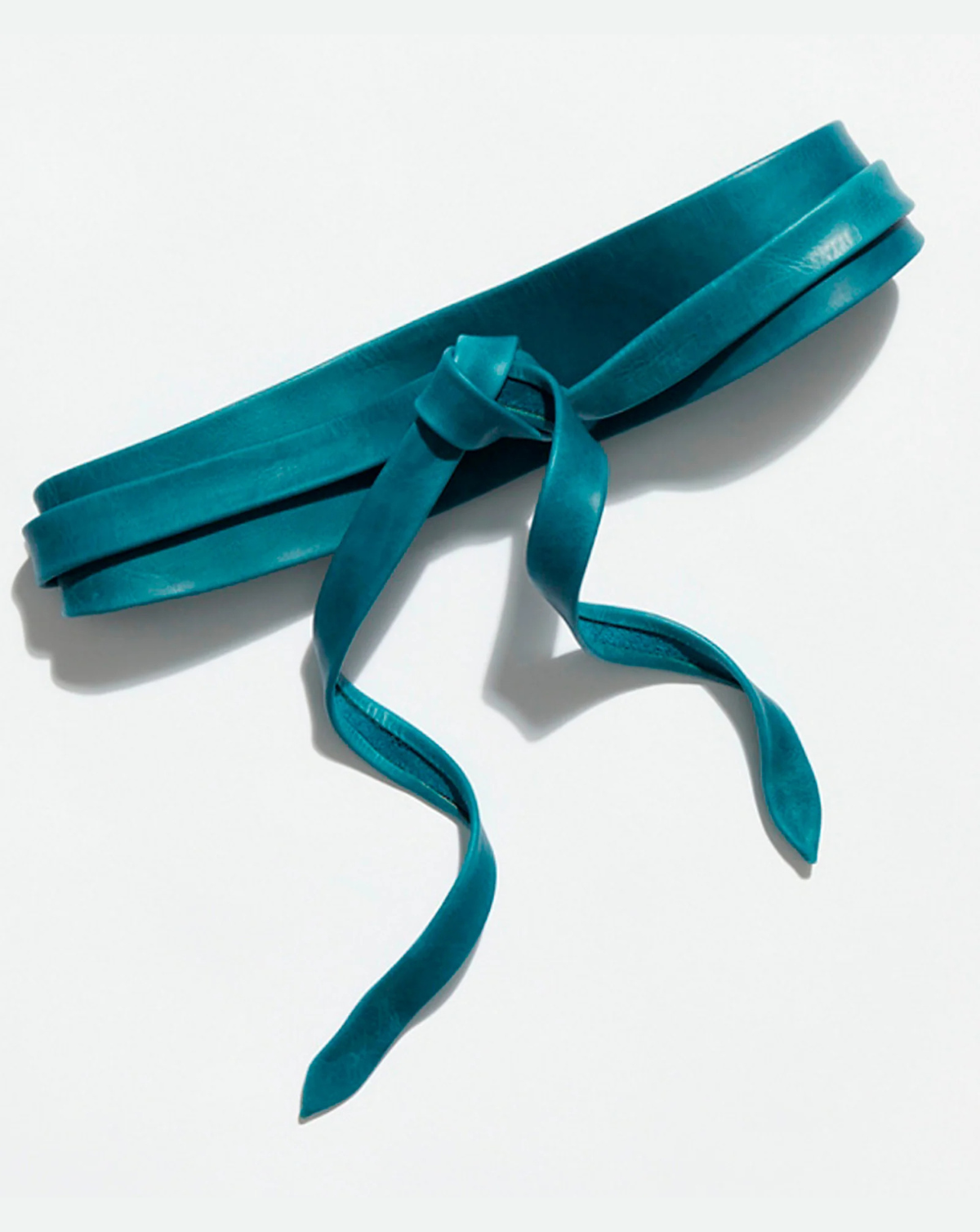 Wrap Leather Belt - Mosaic Blue