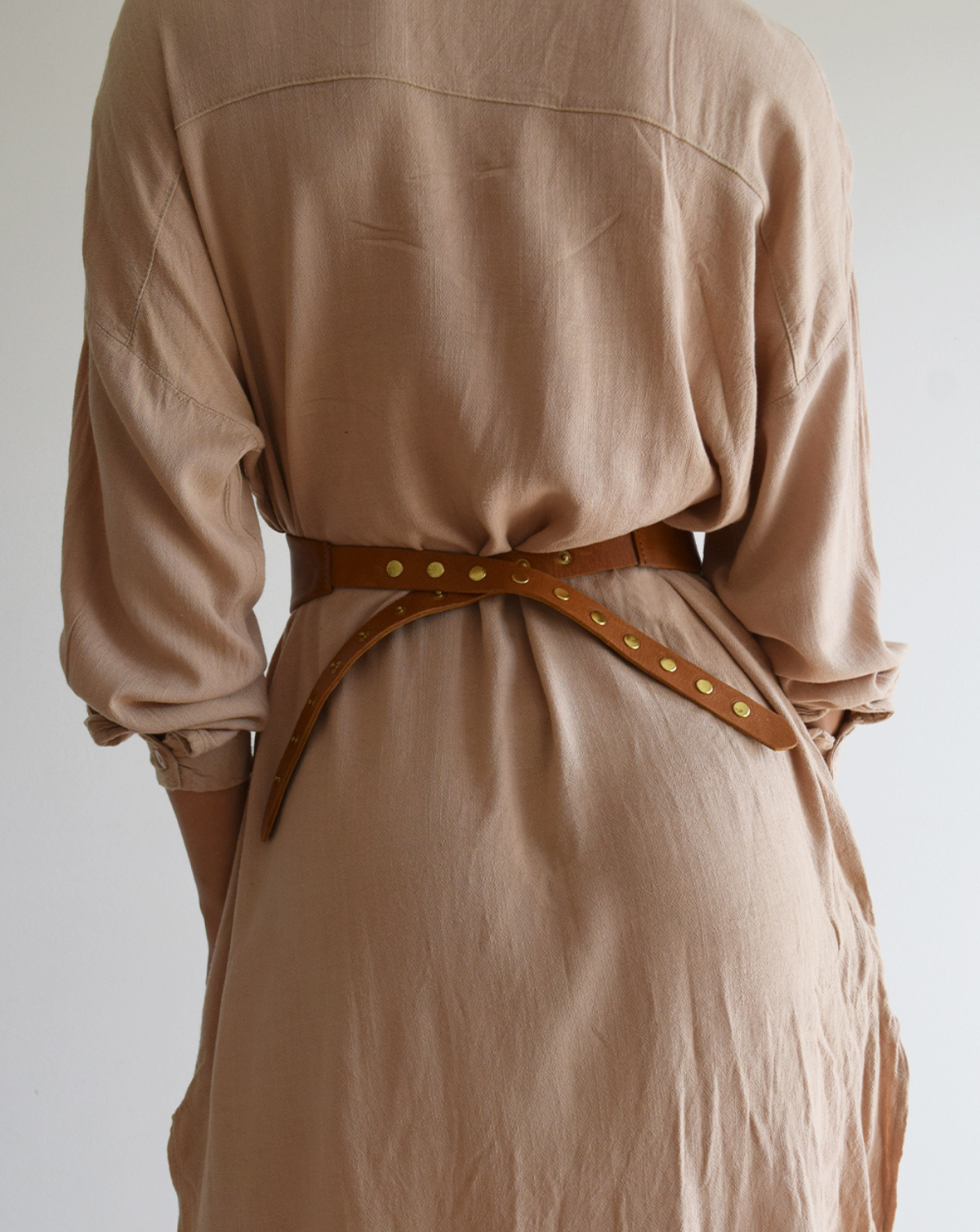 Naomi Leather Belt - Cognac