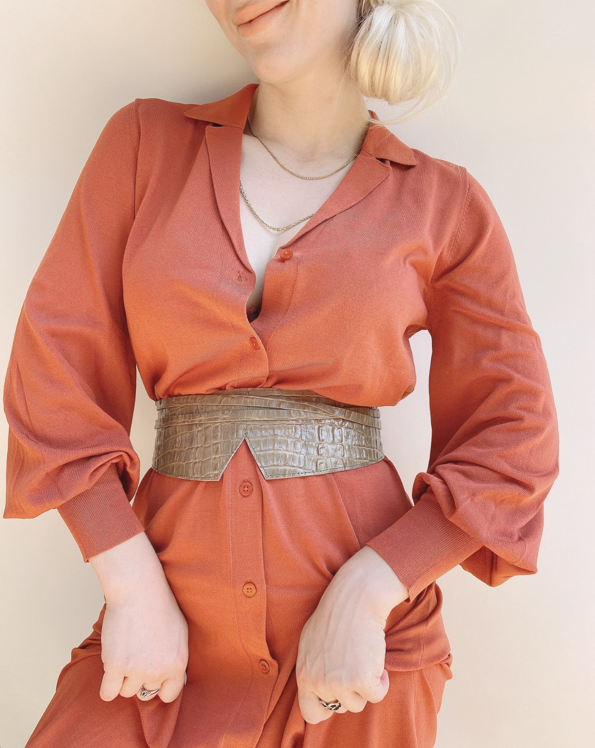 Olivia Reversible - Taupe/Taupe Croco