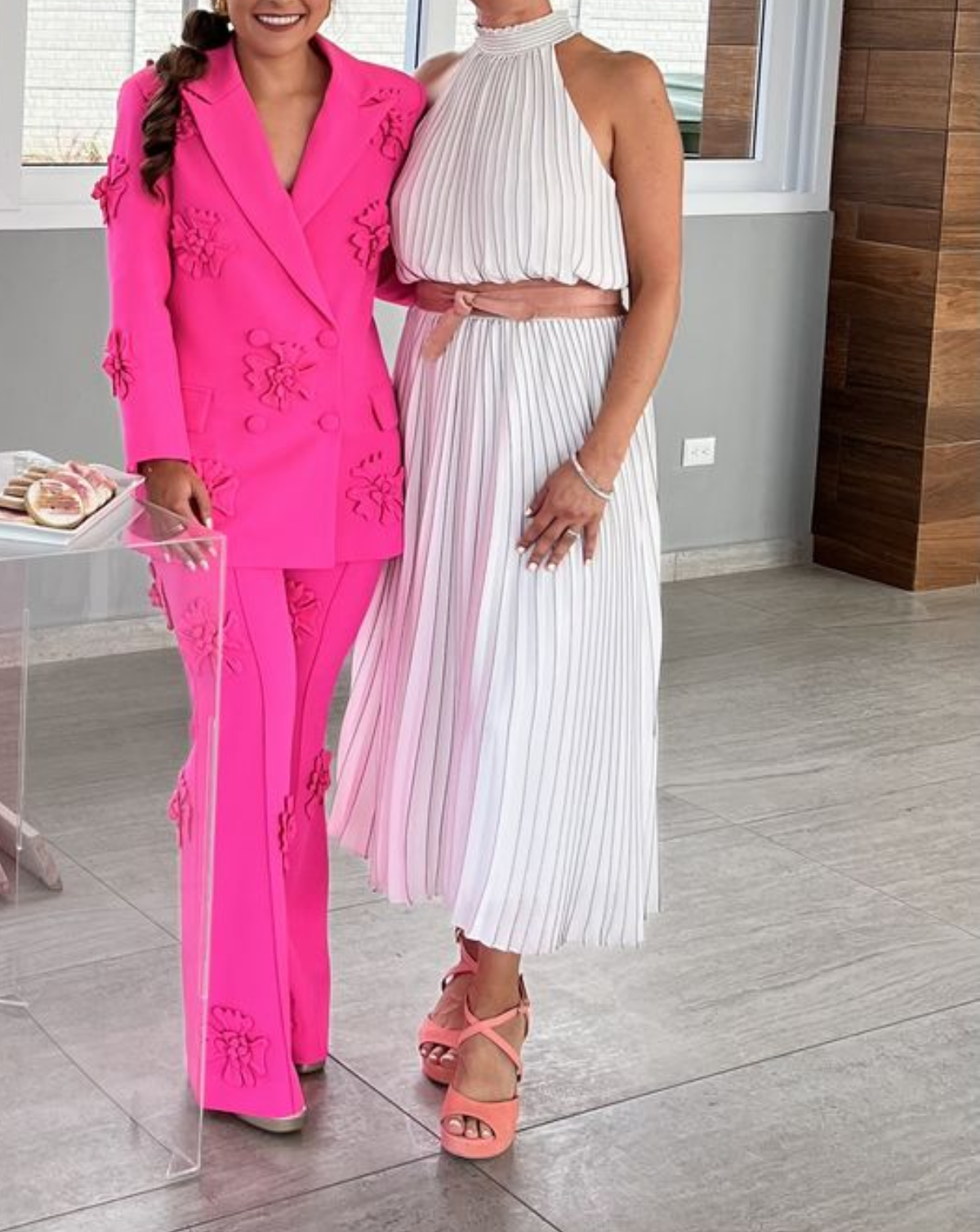 Wrap Leather Belt - Peach