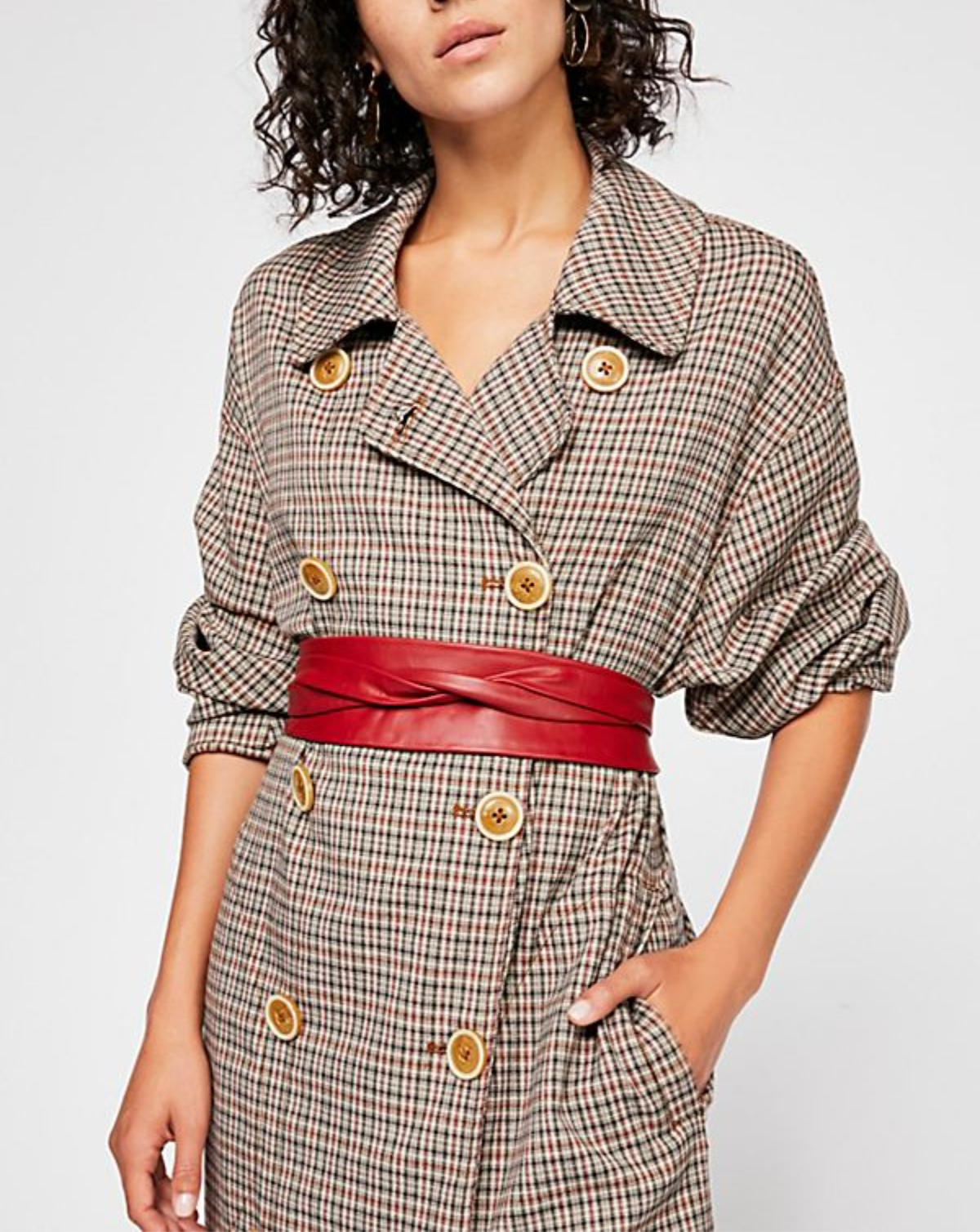 Wrap Leather Belt - Upsell Red