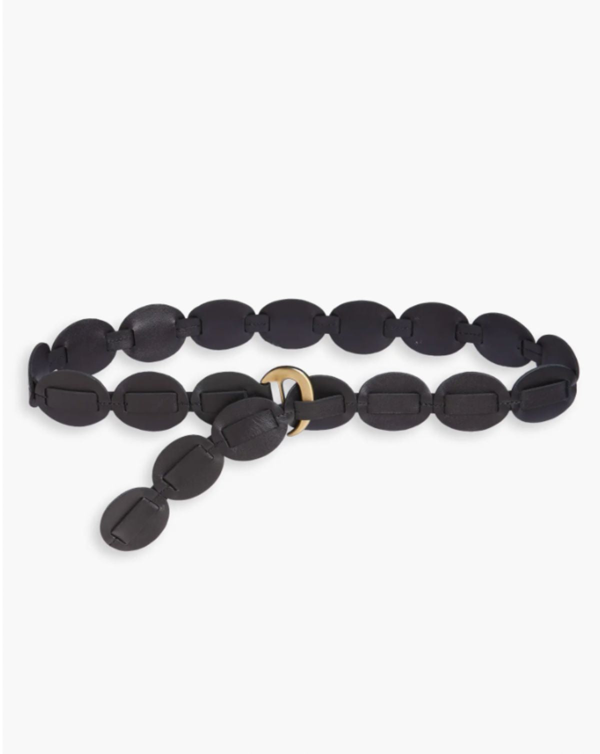 Shishi Leather Belt - Black