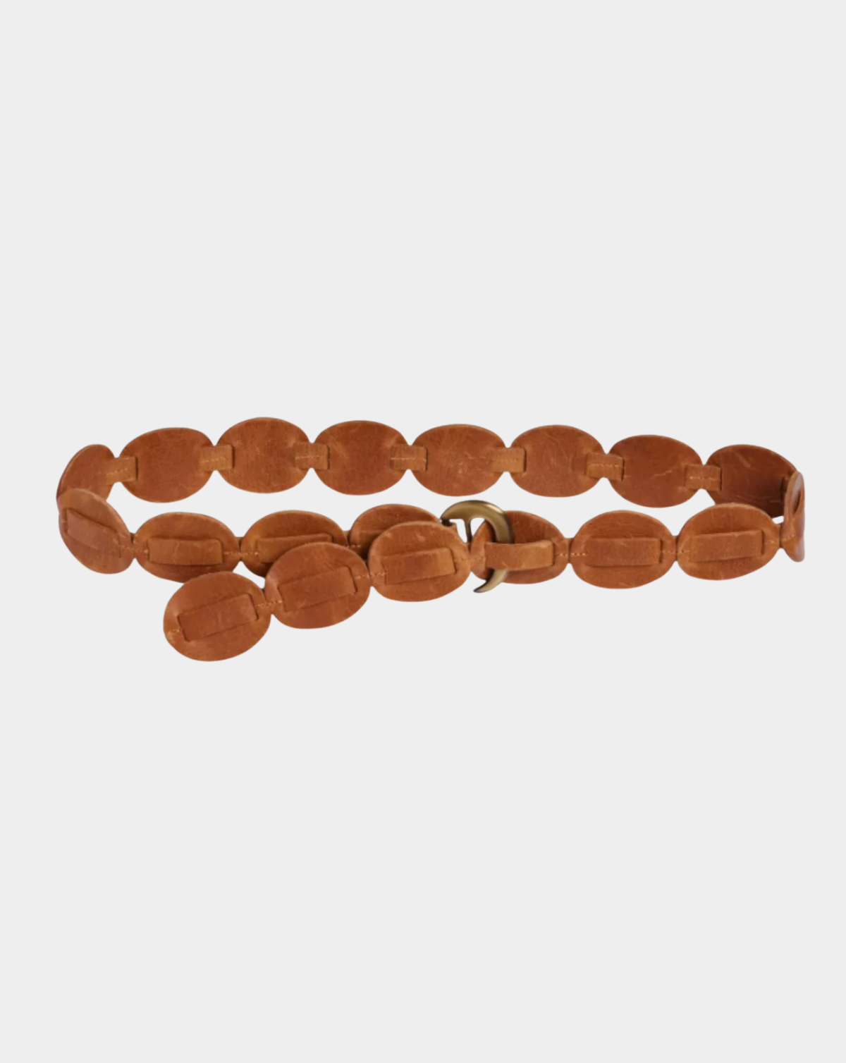 Shishi Leather Belt - Cognac