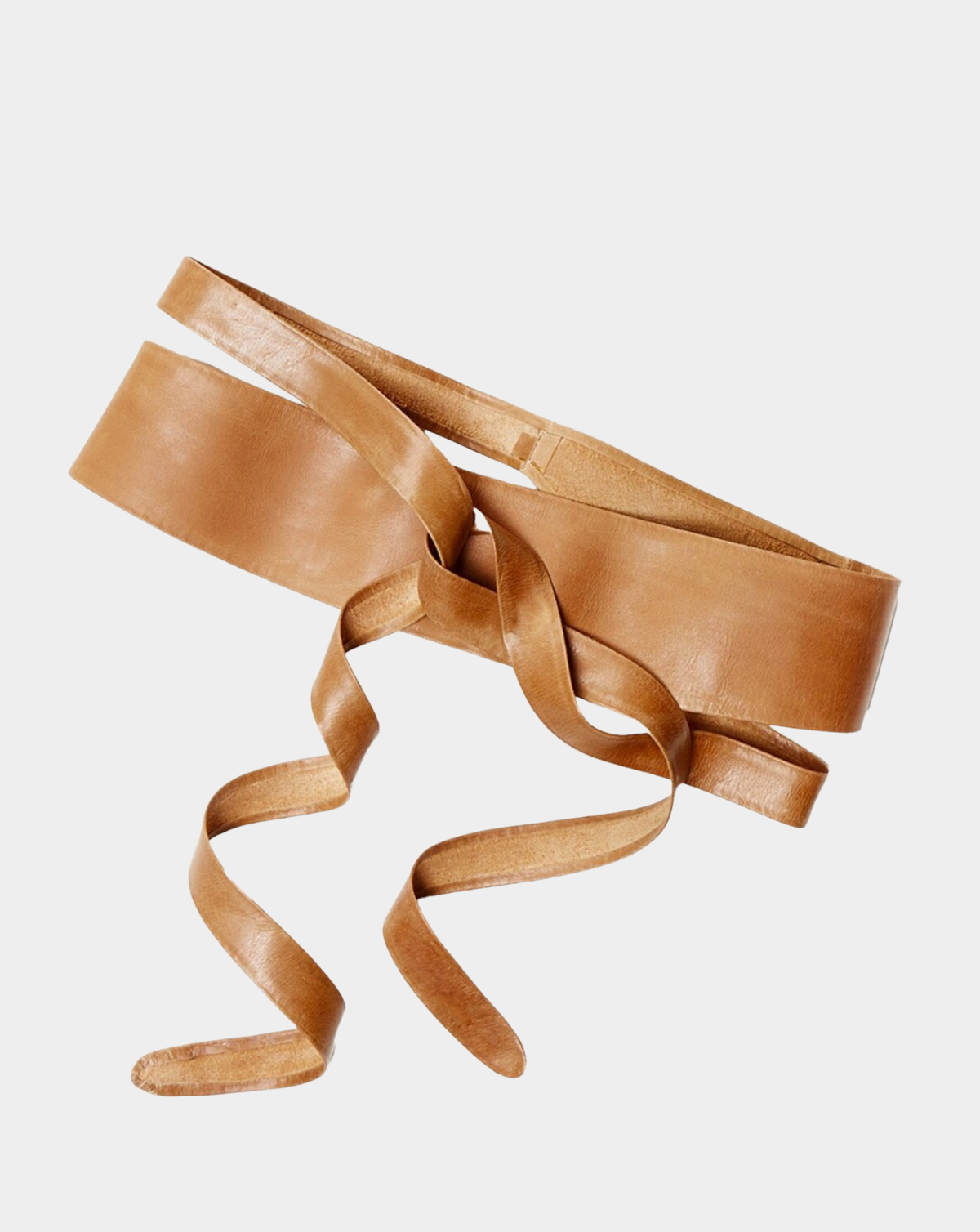 Wrap Leather Belt - Tan