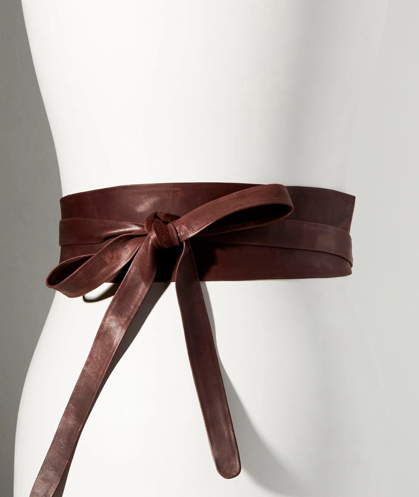 Wrap Leather Belt - Chocolate