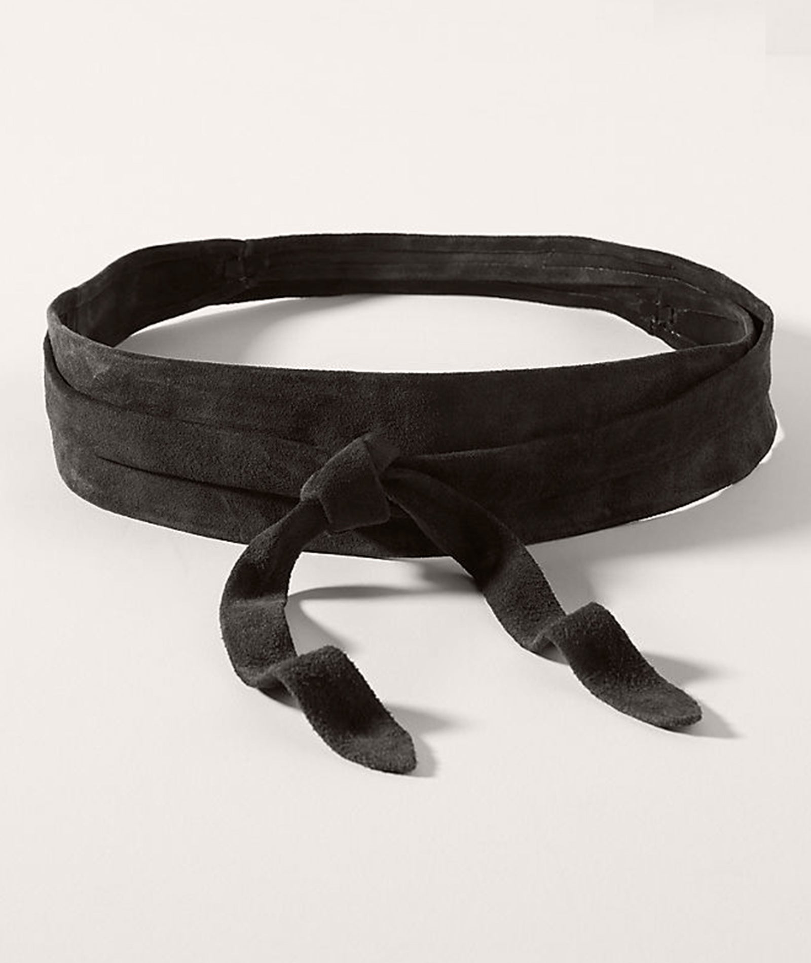 Wrap Belt - Black Suede