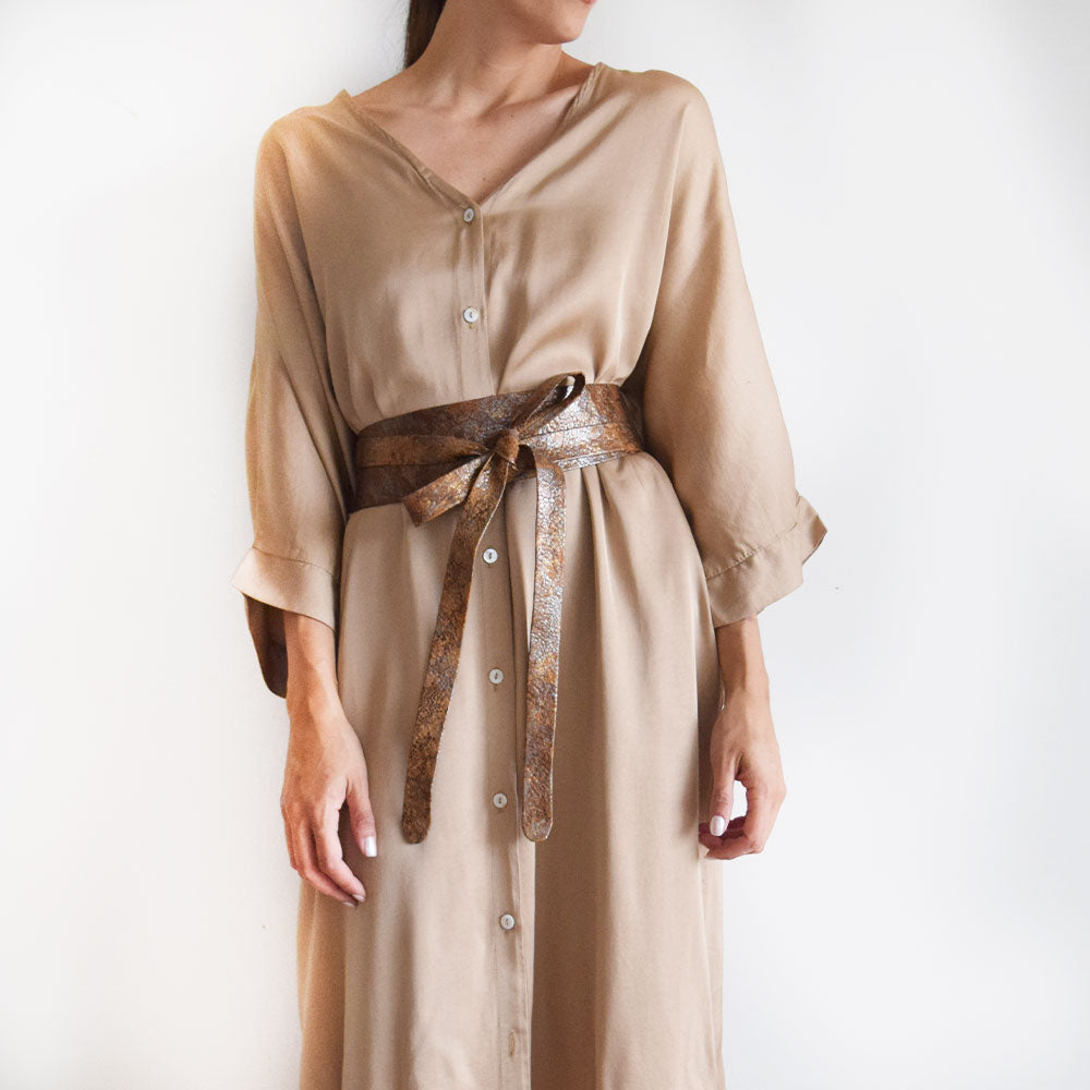 Wrap Belt - Bubble Tan